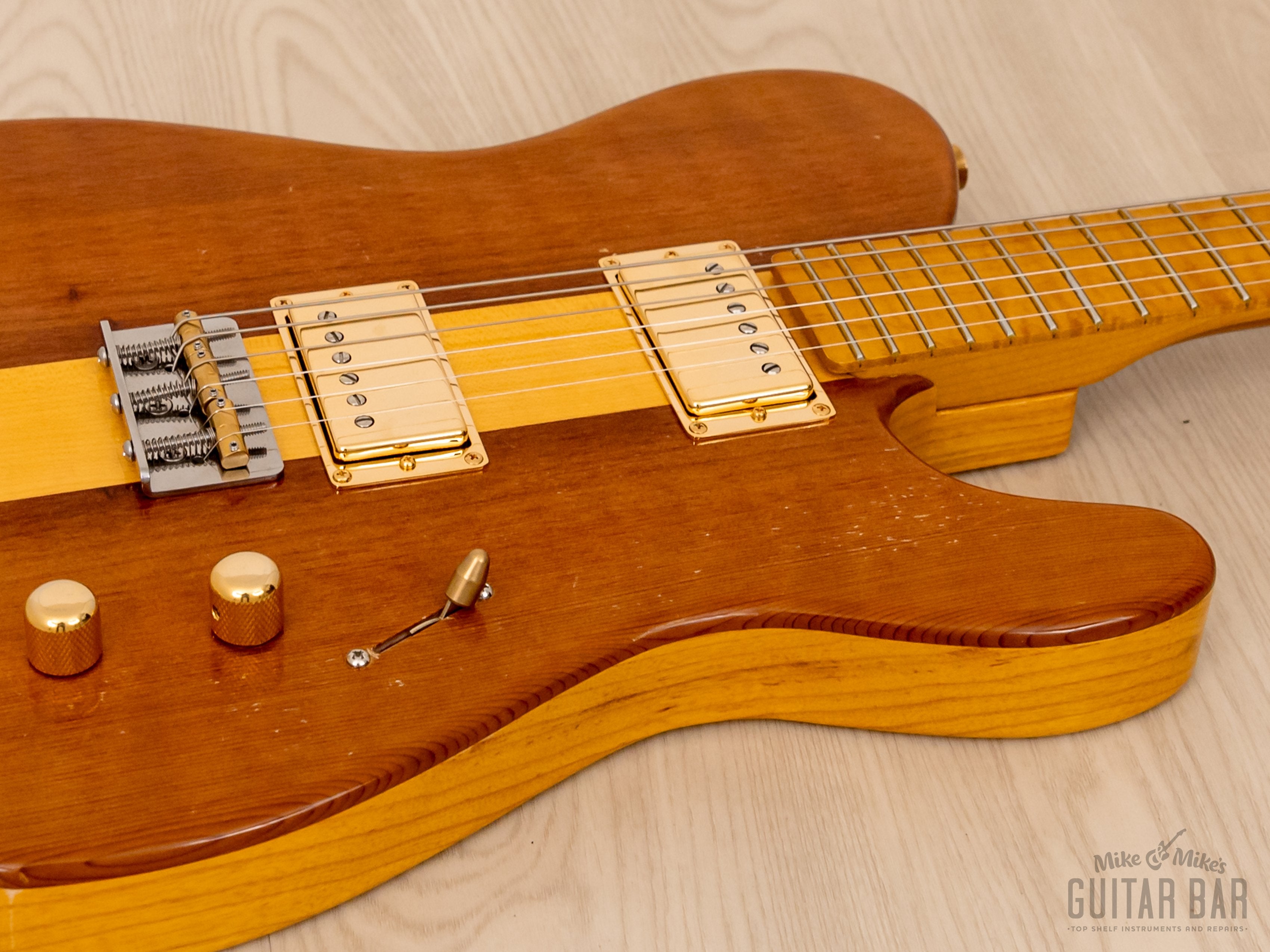 Custom T-Style HH Guitar, MJT VTT Ash & Redwood Body w/ Jim Wagner Goodwood Pickups, Case
