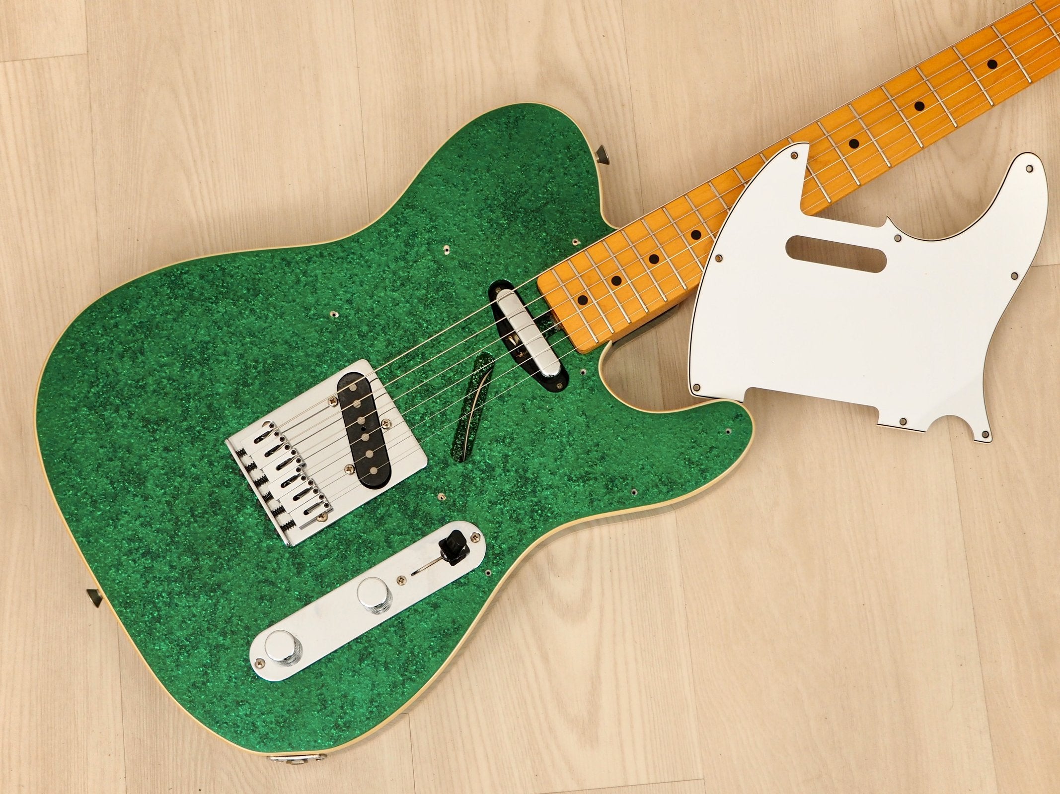 2013 Fender Telecaster Custom TL52B Green Sparkle w/ Upgrades, Japan MIJ