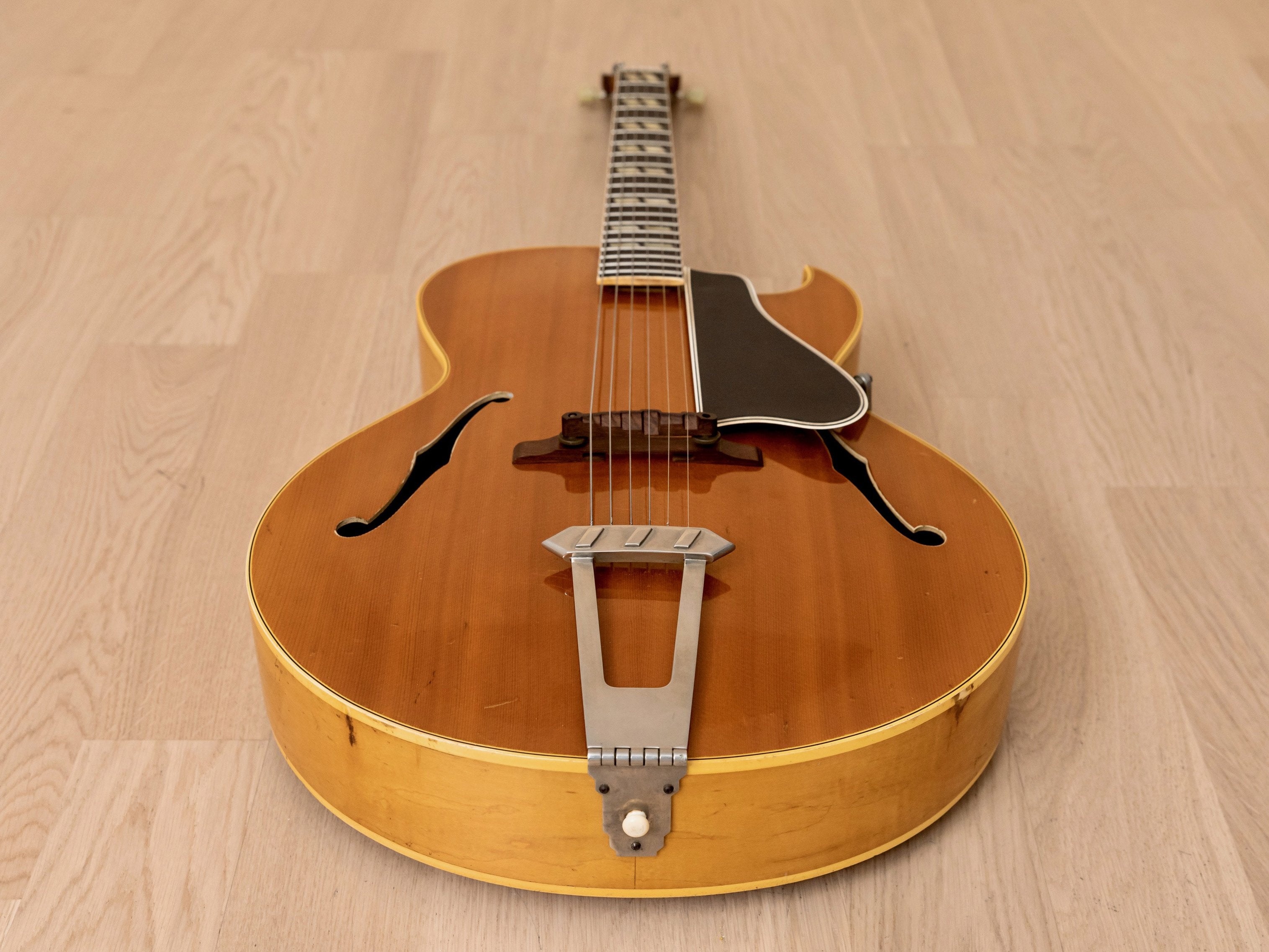 1960 Gibson L-4C Carved Top Cutaway Vintage Archtop Acoustic Guitar Blonde w/ Case, Hangtag