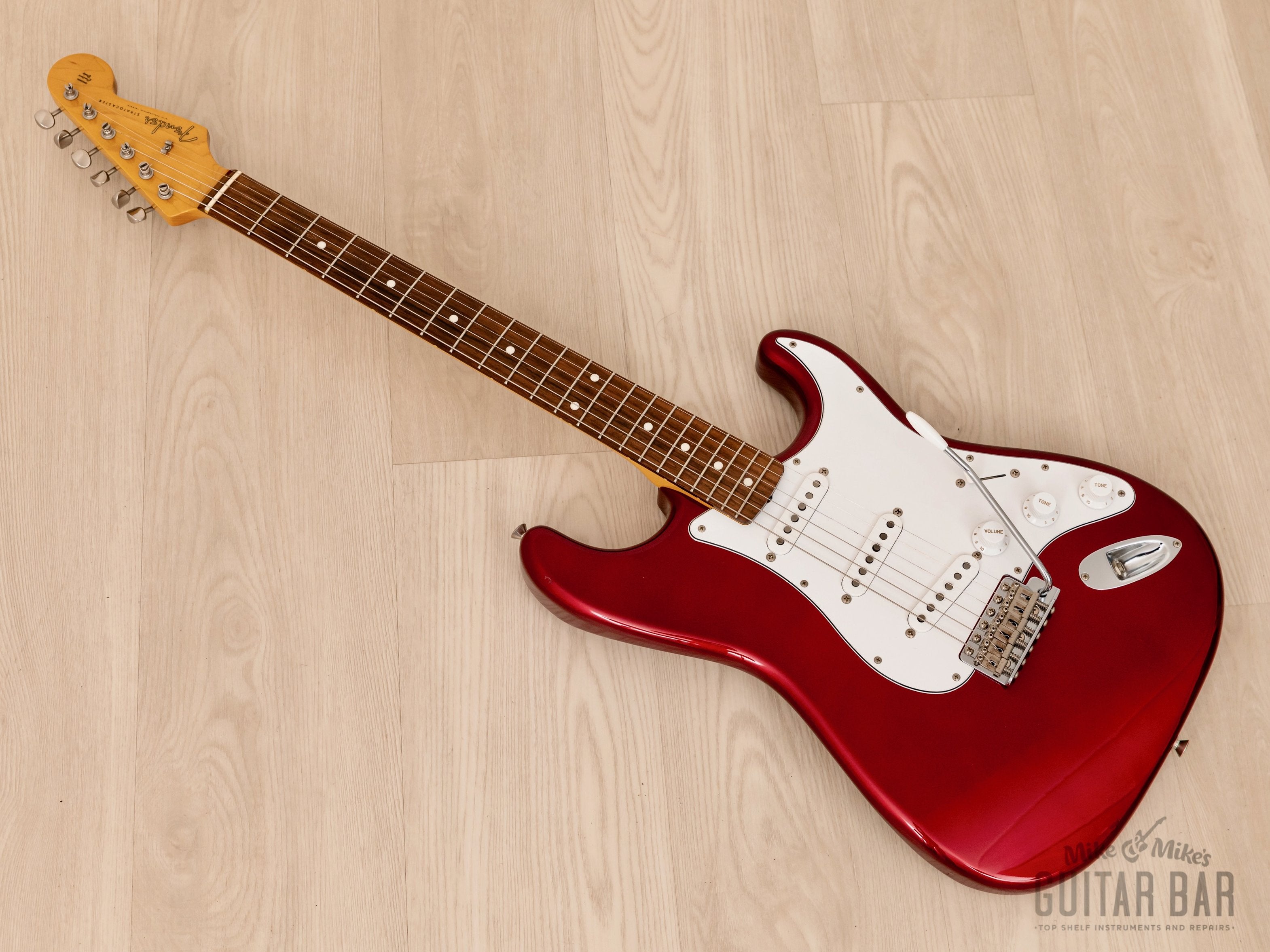 2009 Fender Stratocaster ‘62 Vintage Reissue ST62-US Candy Apple Red w/ USA  Pickups & Tags, Japan MIJ