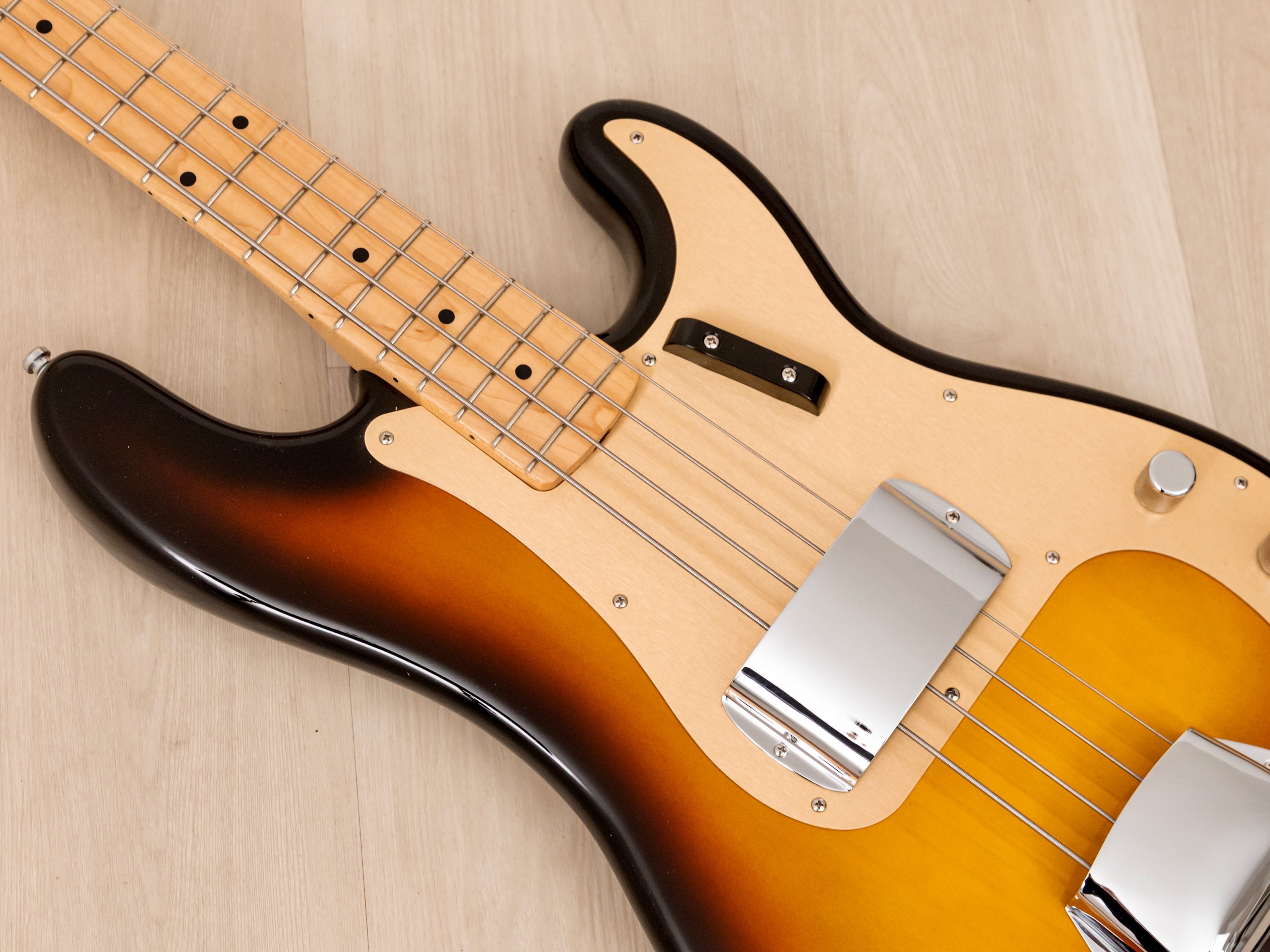 2017 Fender American Vintage '58 Precision Bass Sunburst w/ Tweed Case, Hangtags, Case Candy