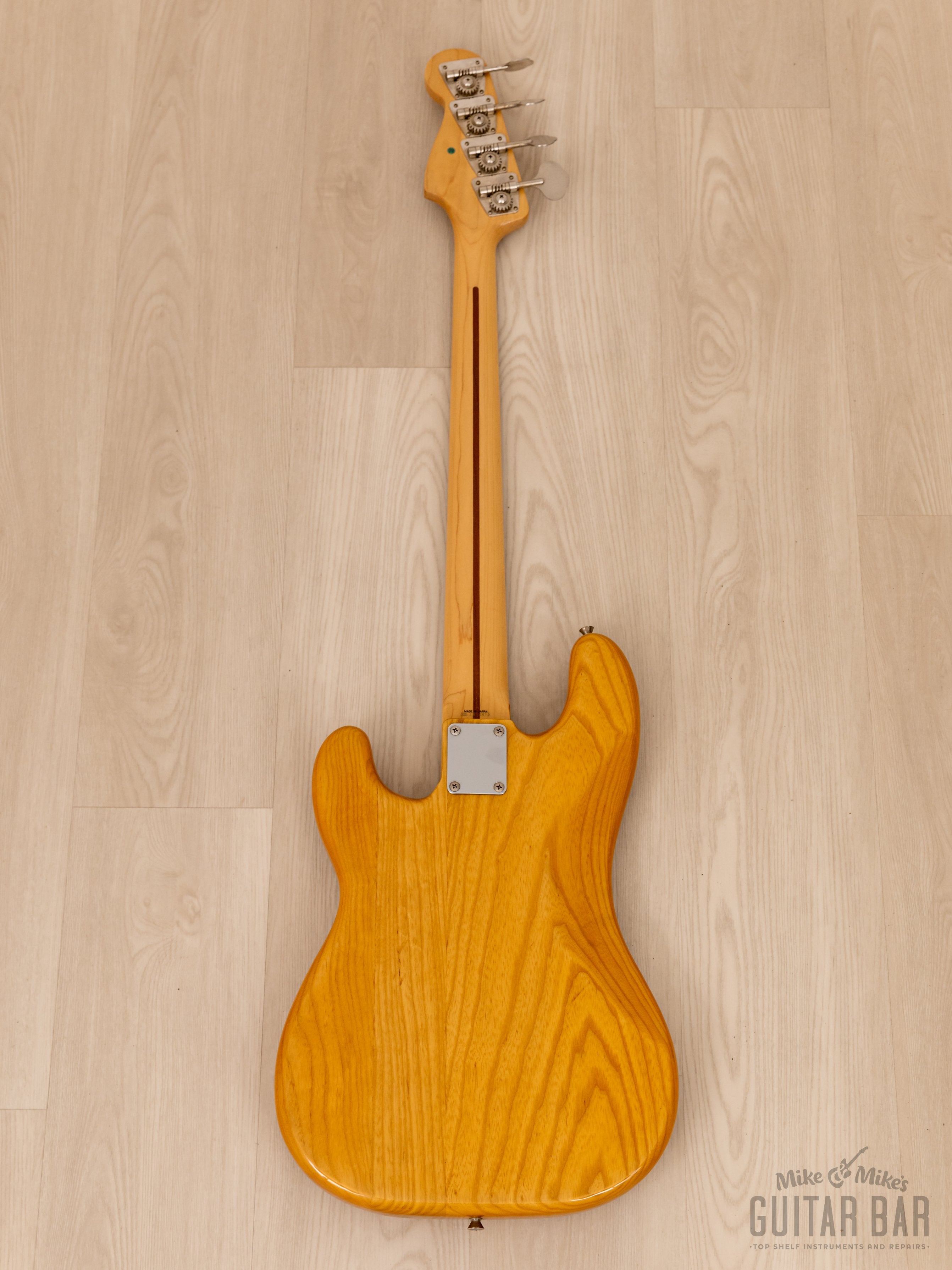 1990 Fender Precision Bass ‘70 Vintage Reissue PB70-70M Natural Ash w/ Maple Board, Japan MIJ Fujigen