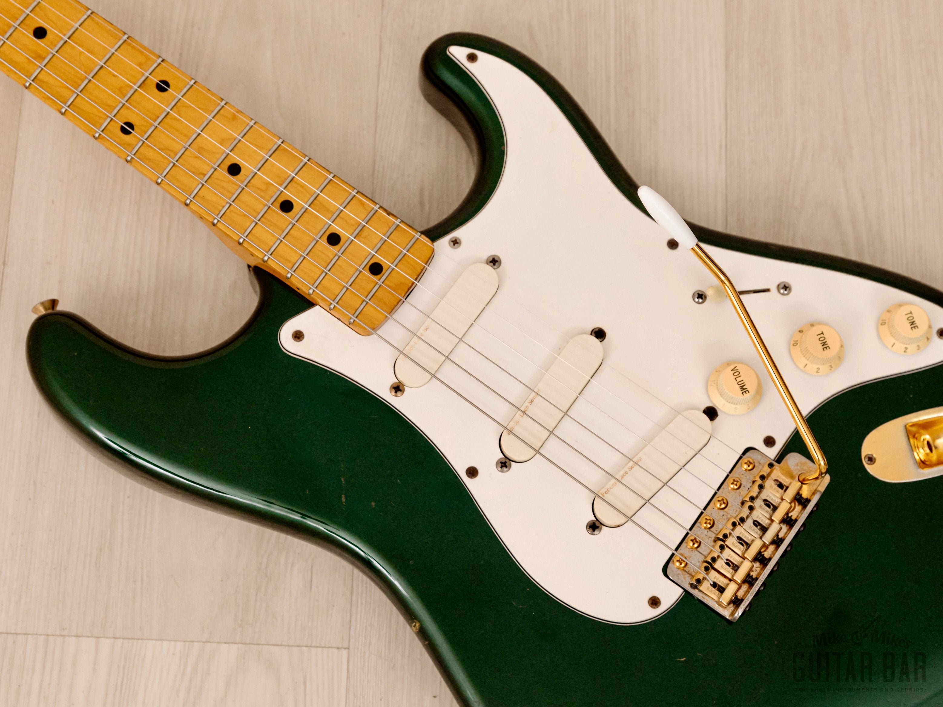 1991 Fender Stratocaster '57 Vintage Reissue ST57-770LS Candy Apple Green w/ USA Lace Sensors, Japan MIJ Fujigen