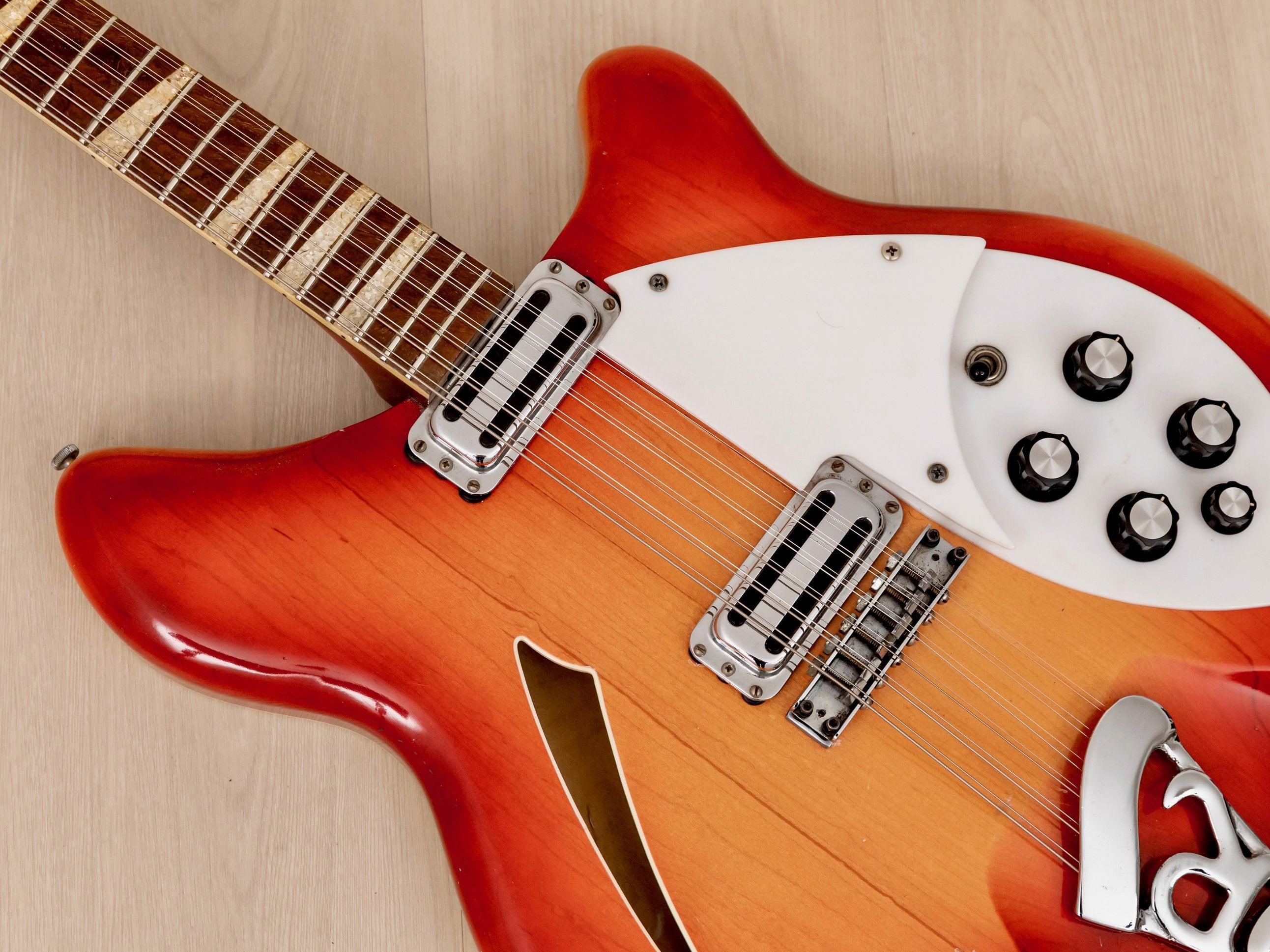 1965 Rickenbacker 360/12 Vintage Semi-Hollow 12 String Guitar Fireglo w/ Toaster Pickups, Case