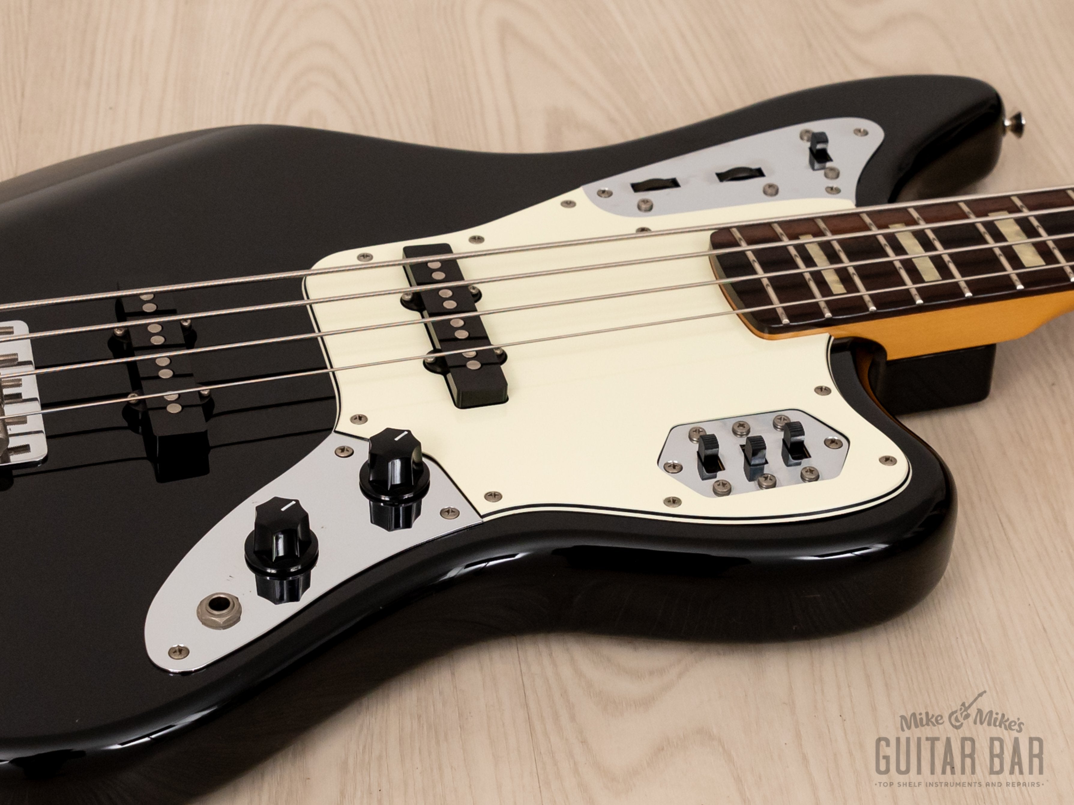 【定番人気安い】★Fender Japan JAGUAR BASS★ JAB-97EQ フェンダー ジャガーベース アクティブ パッシブ ギグバッグ 生産終了品 中古良品 フェンダー