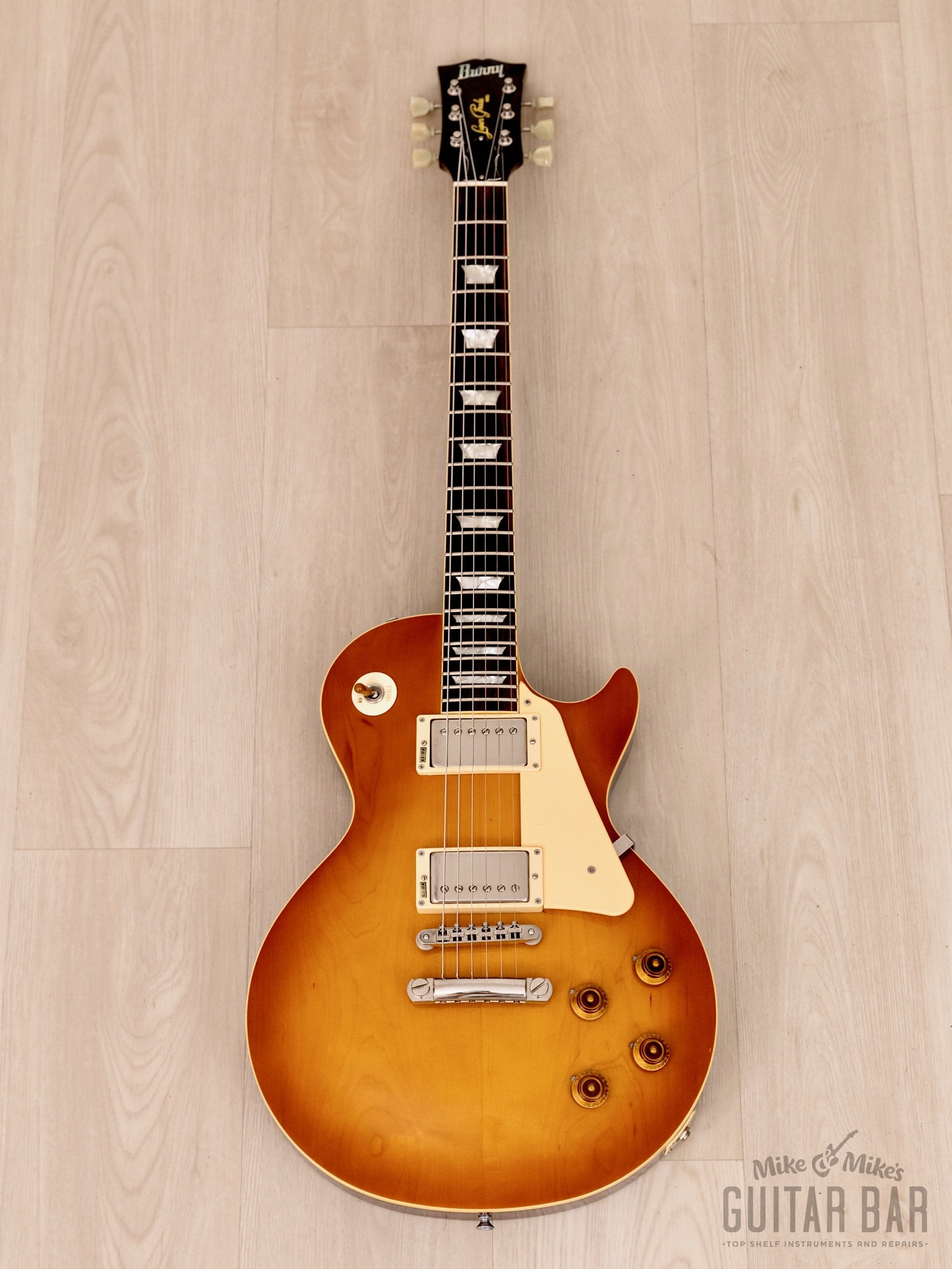 1991 Burny Super Grade RLG-60 “‘59 Model” Vintage Guitar Cherry Sunburst w/ VH-1 Pickups, Japan