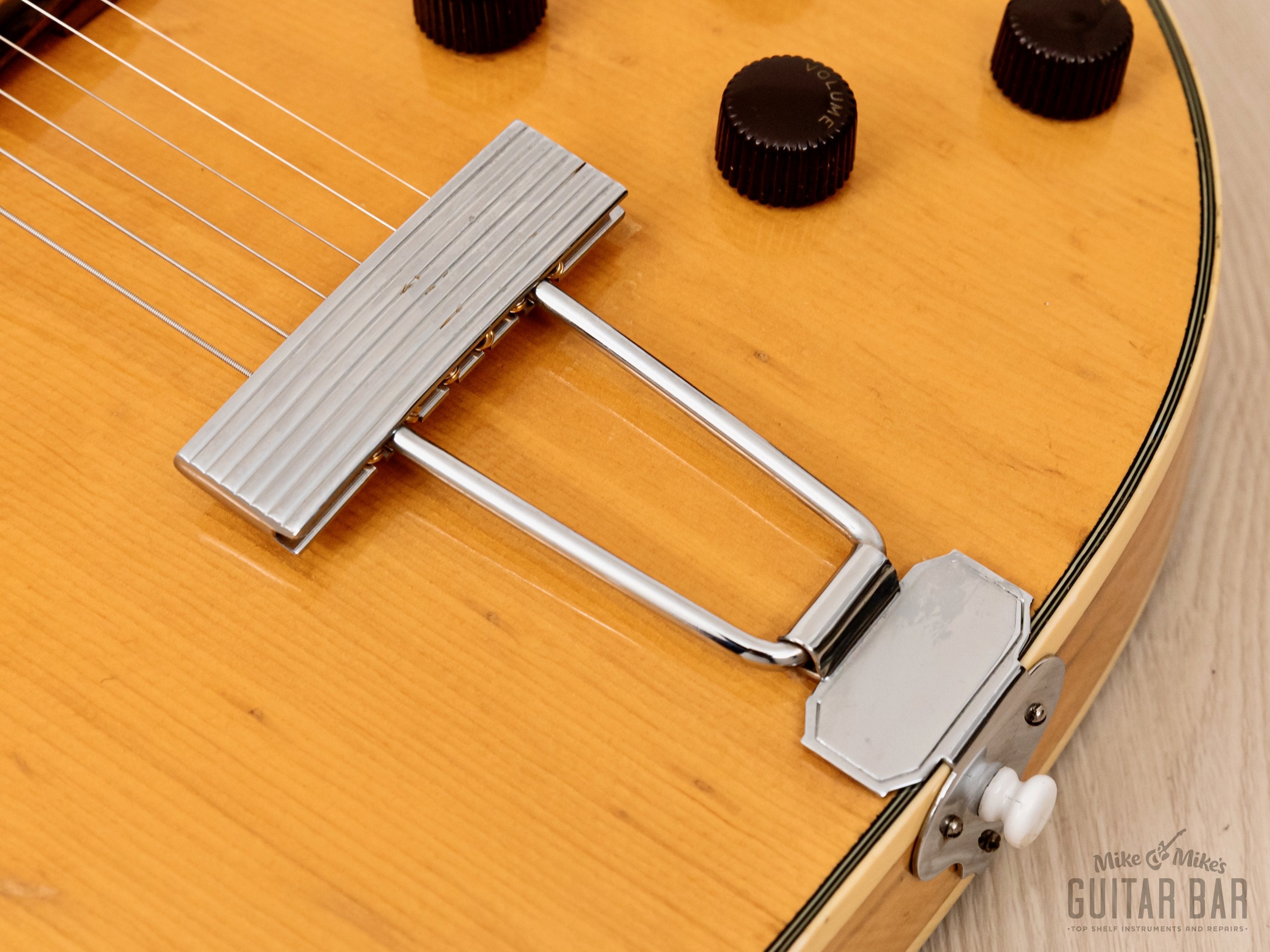 1962 Harmony Meteor H71 Vintage Electric Guitar Blonde, Collector-Grade w/ Gold Foils & Case