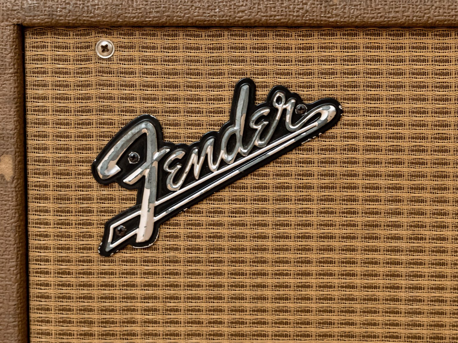 1964 Fender Reverb Unit Pre-CBS Vintage Tube Tank 6G15 Circuit, Brown & Wheat