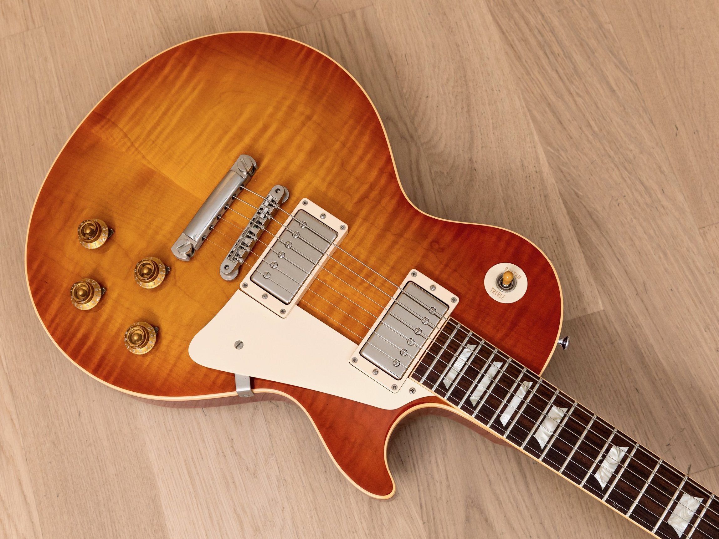 2010 Gibson Custom Shop Historic 1960 Les Paul Standard R0 Flame Top Ice Tea Sunburst w/ Case
