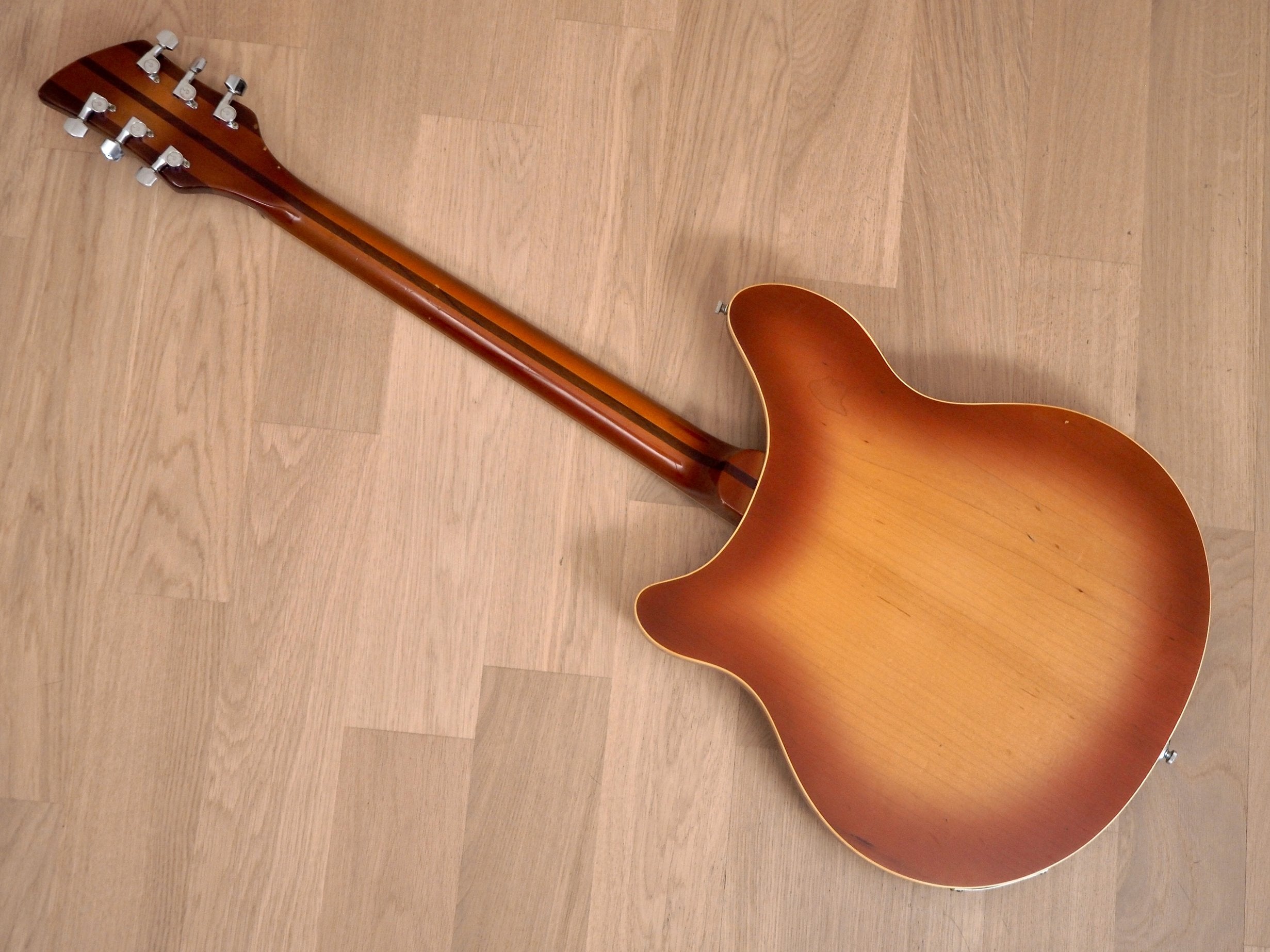 1986 Rickenbacker 360 VP Walnut Vintage Electric Guitar 100% Original w/ Case, Montezuma Brown