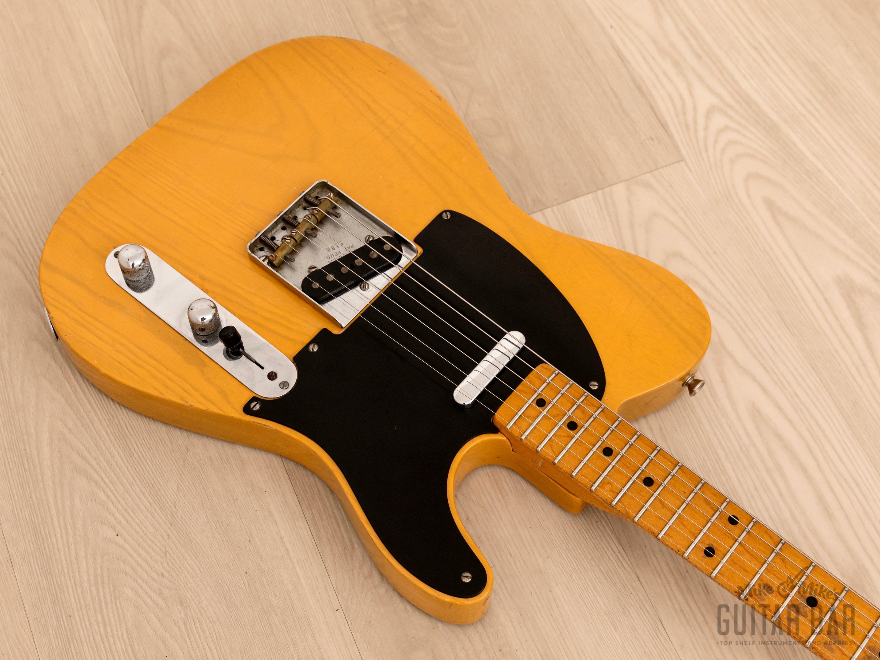 1953 Fender Telecaster Vintage Electric Guitar Blackguard Butterscotch w/ Tweed Case
