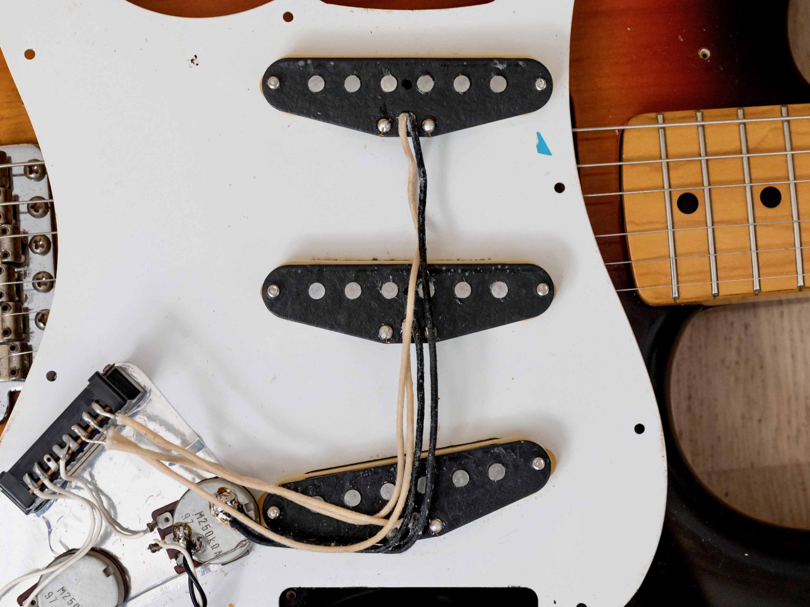 1980s Fender Stratocaster Partscaster ST57 & ST62 Sunburst w/ USA 