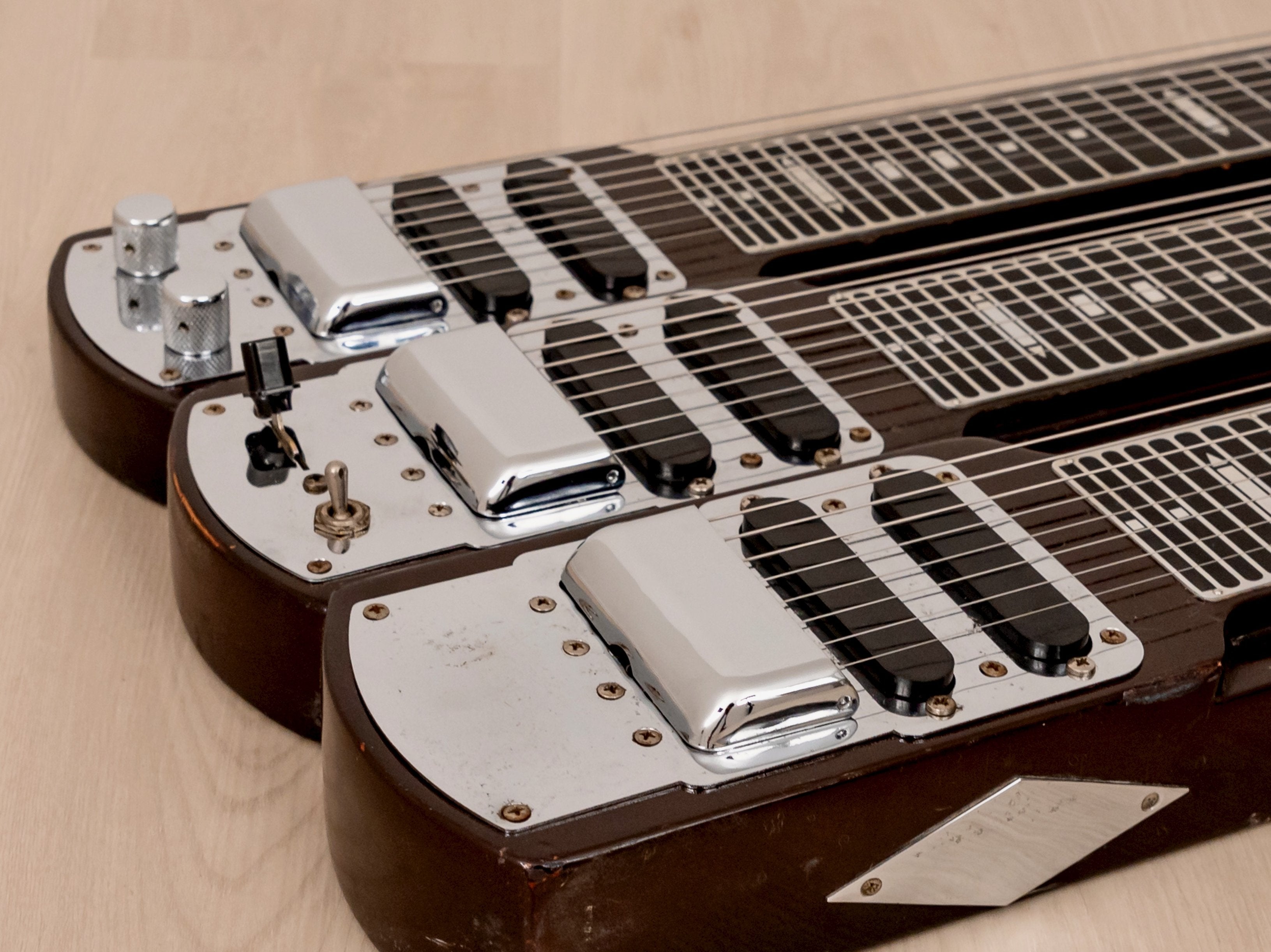 1965 Fender Stringmaster T8 3-Neck Vintage Console Lap Steel, 100% Original w/ Case