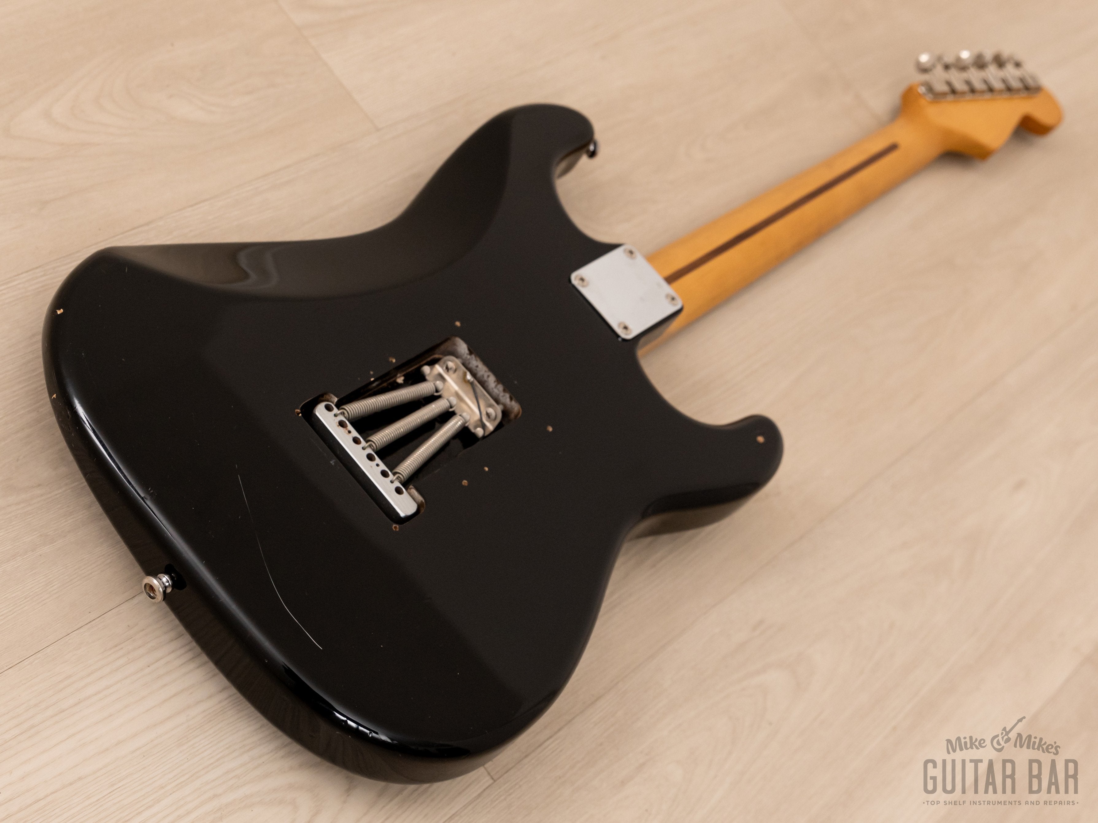 1996 Fender Stratocaster ‘57 Vintage Reissue ST57-65L Left-Handed Black w/ Upgrade USA Pickups, Japan MIJ