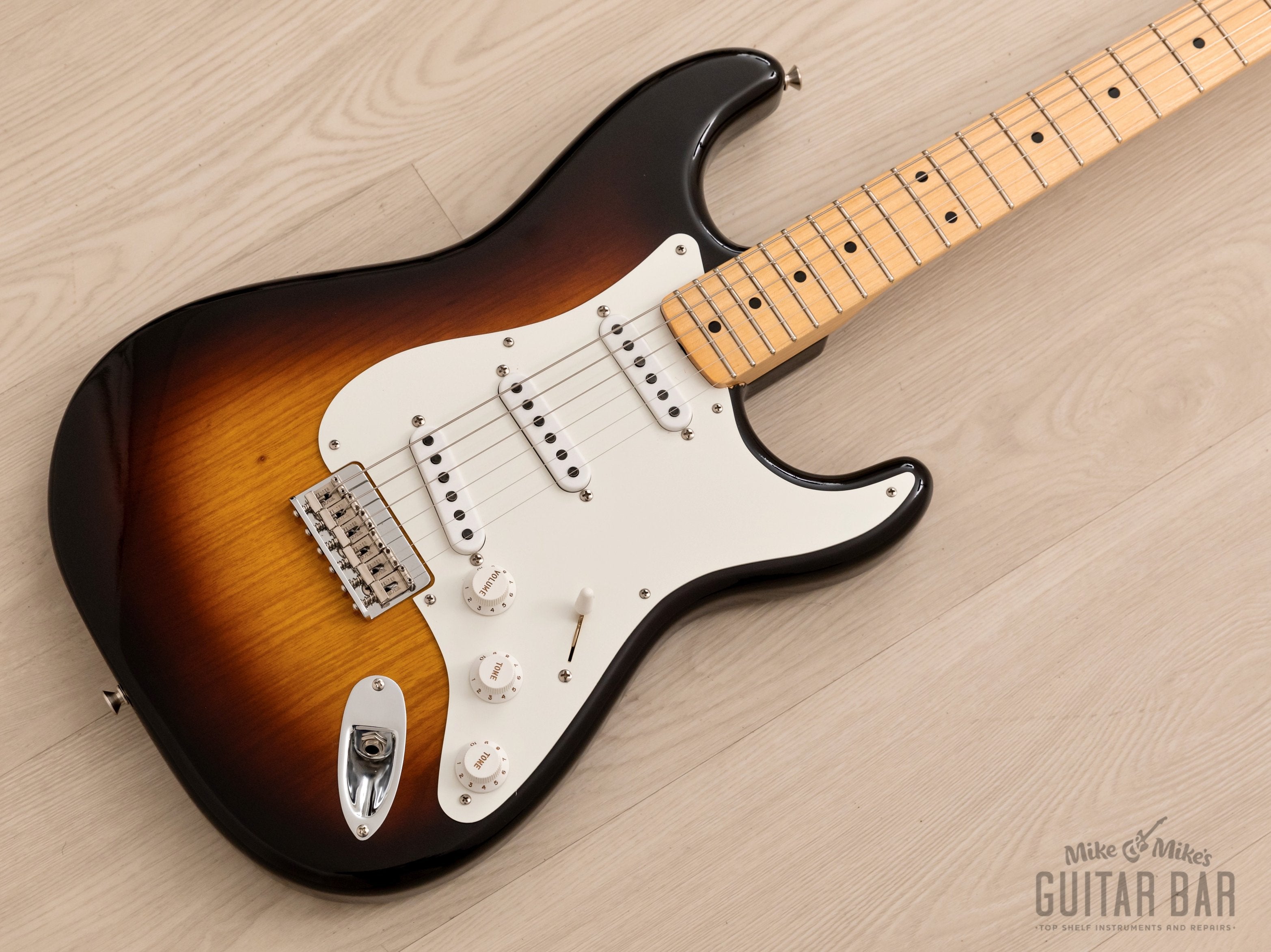 2021 Fender Custom Shop 1955 Stratocaster Hardtail Sunburst, Mint w/ Tags, COA & Case