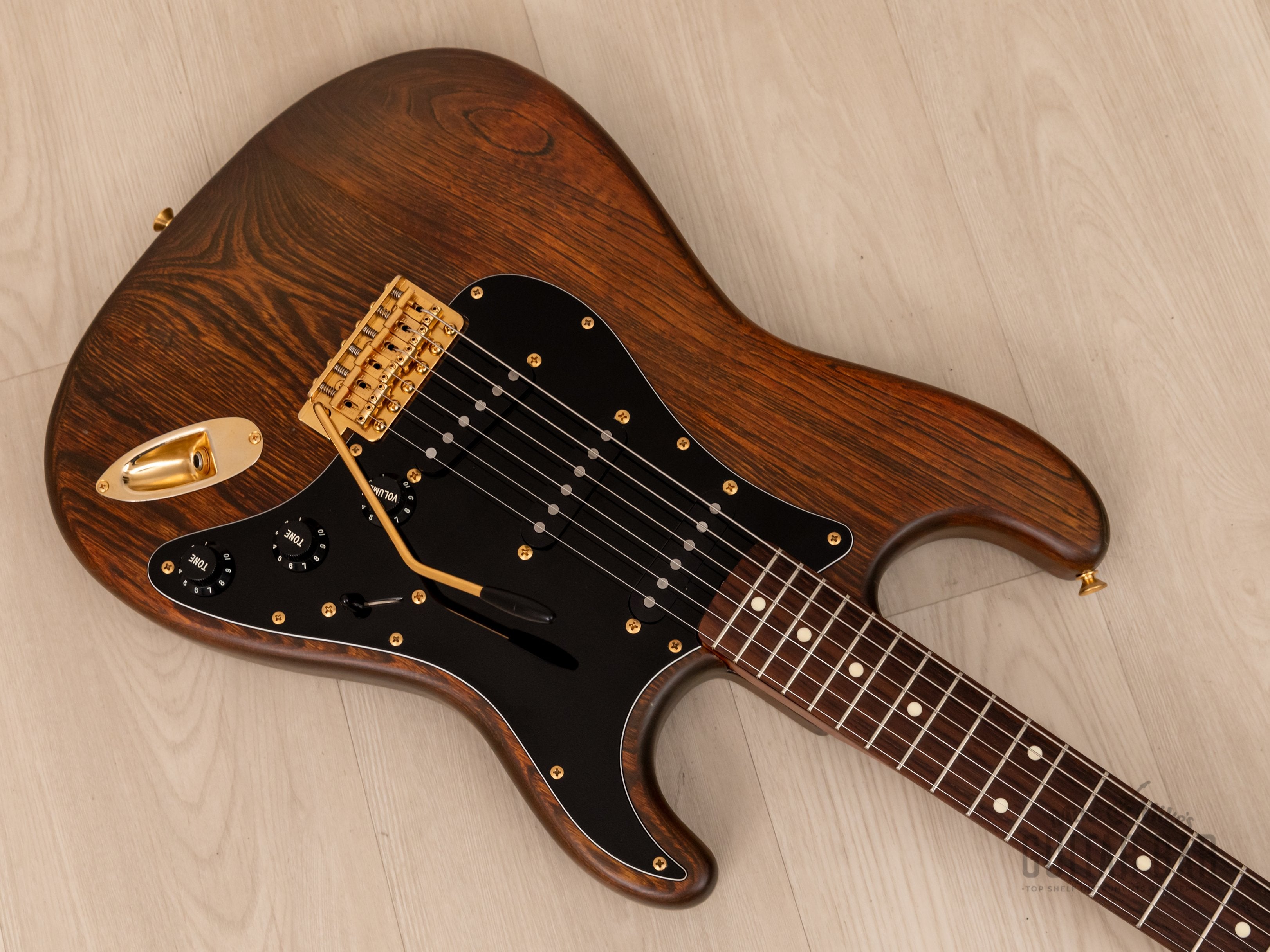 1991 Fender Stratocaster Order Made Walnut Satin Nitro Lacquer w/ Gold Hardware, Japan MIJ Fujigen