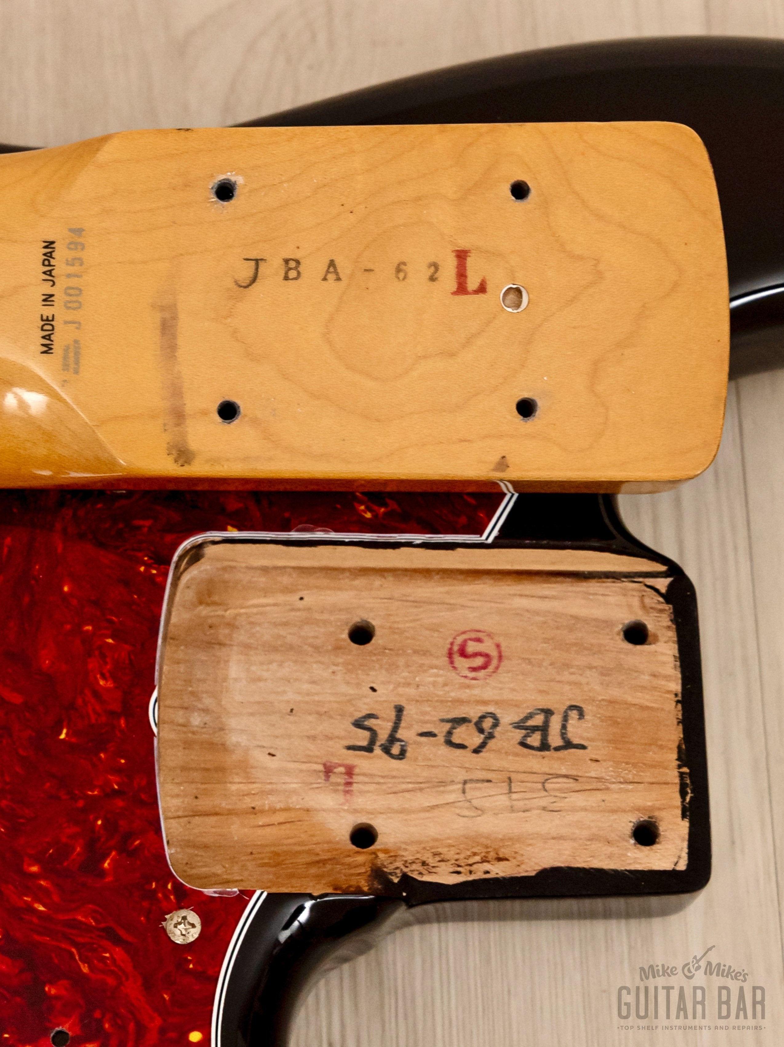1990 Fender Jazz Bass ‘62 Vintage Reissue JB62-950 Sunburst Lacquer w/ USA Pickups & Case, Japan MIJ Fujigen