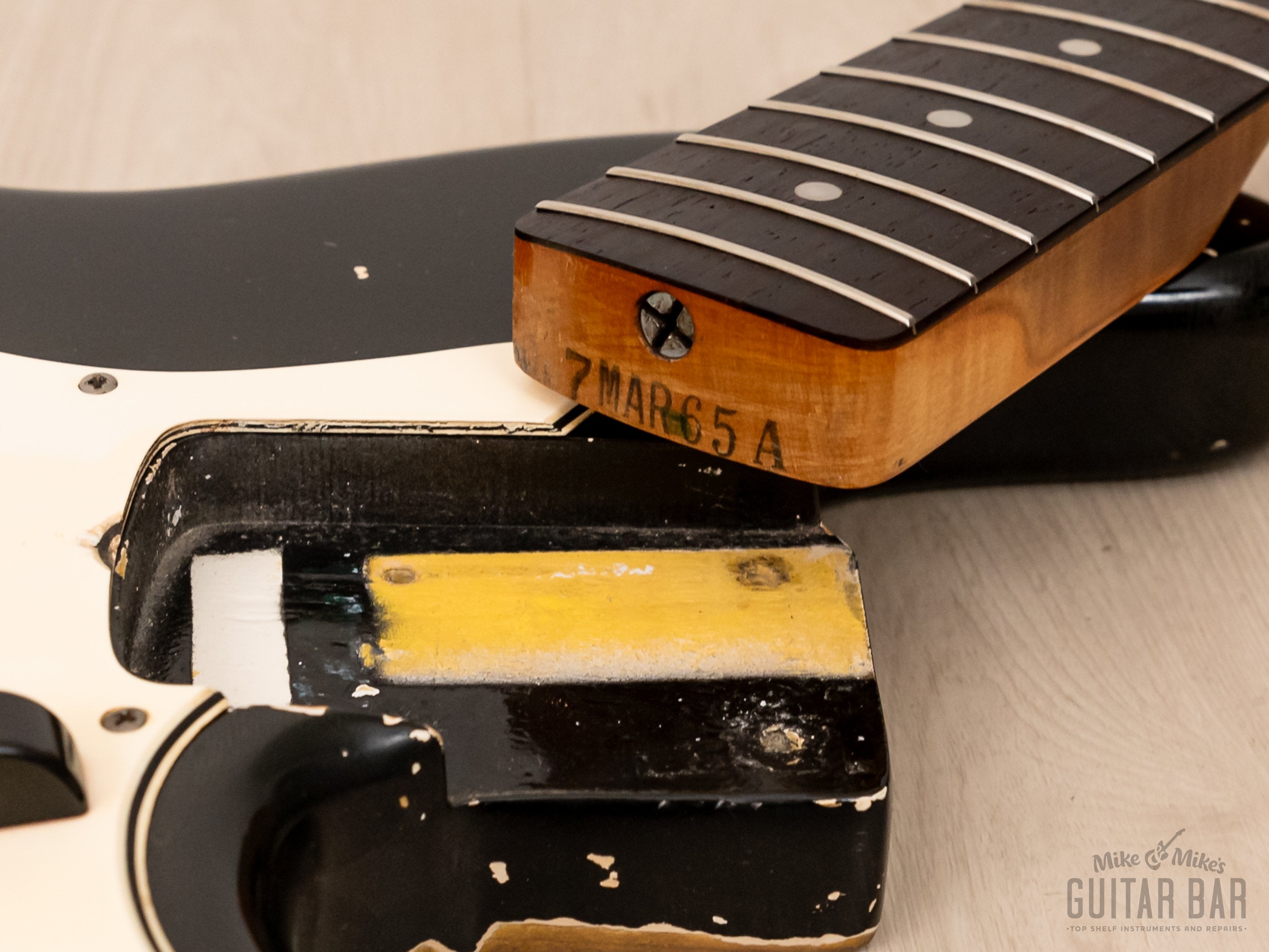 1965 Fender Jazz Bass Vintage Custom Color Black w/ Blonde Case