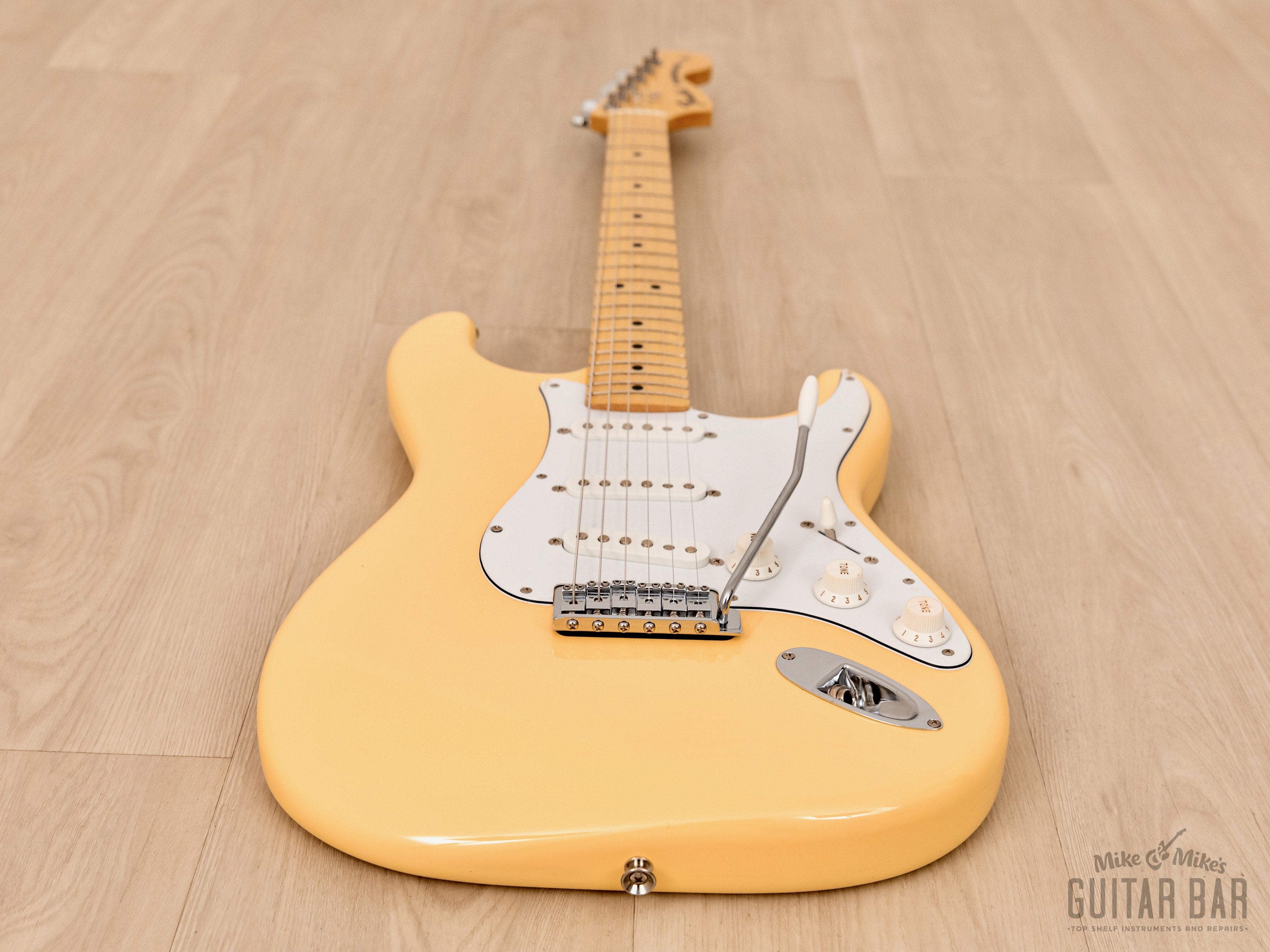 2012 Fender Stratocaster ‘72 Vintage Reissue ST72 Yellow White w/ Tags, Japan MIJ