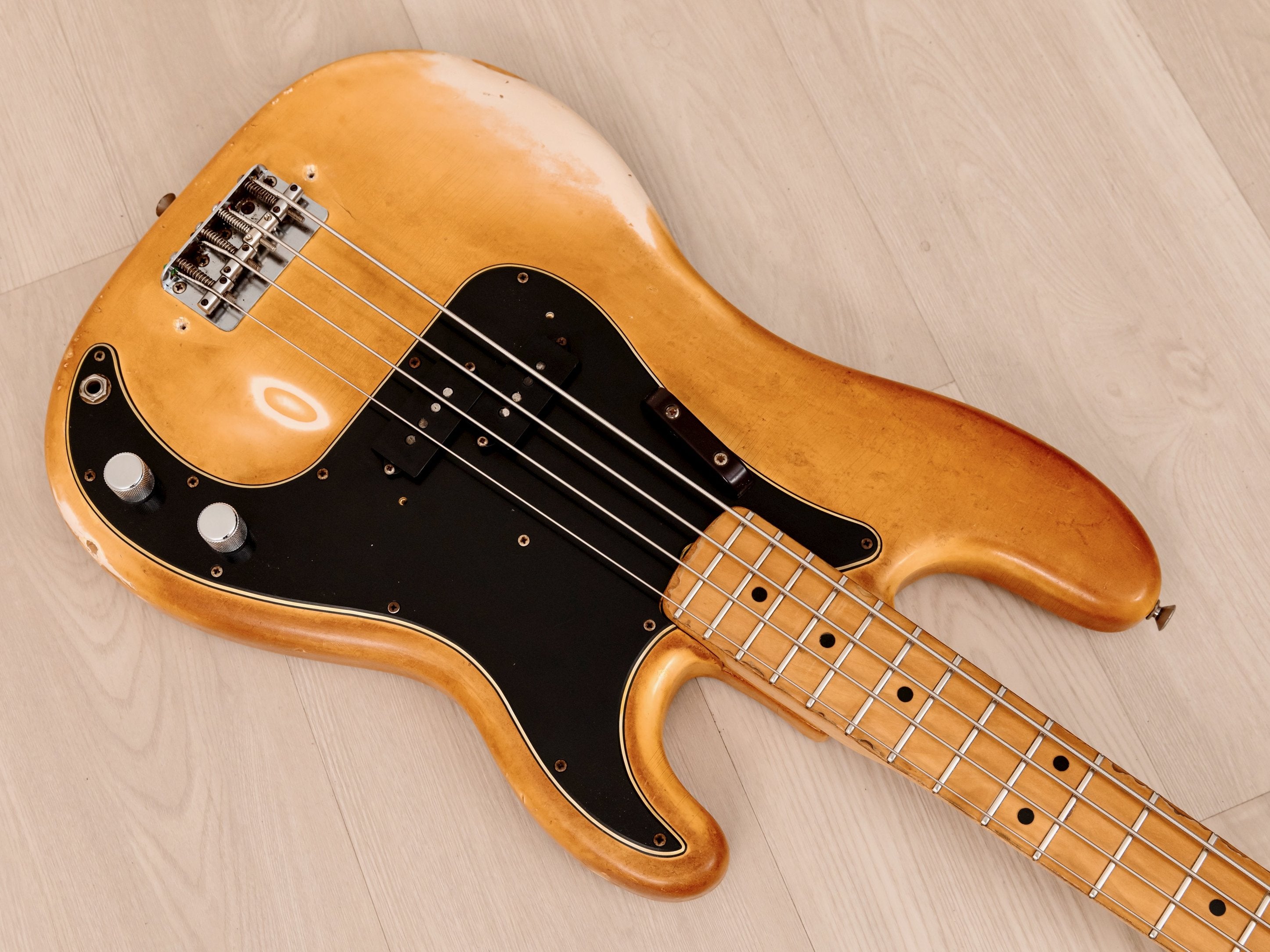 1975 Fender Precision Bass Olympic White Vintage Bass w/ Case