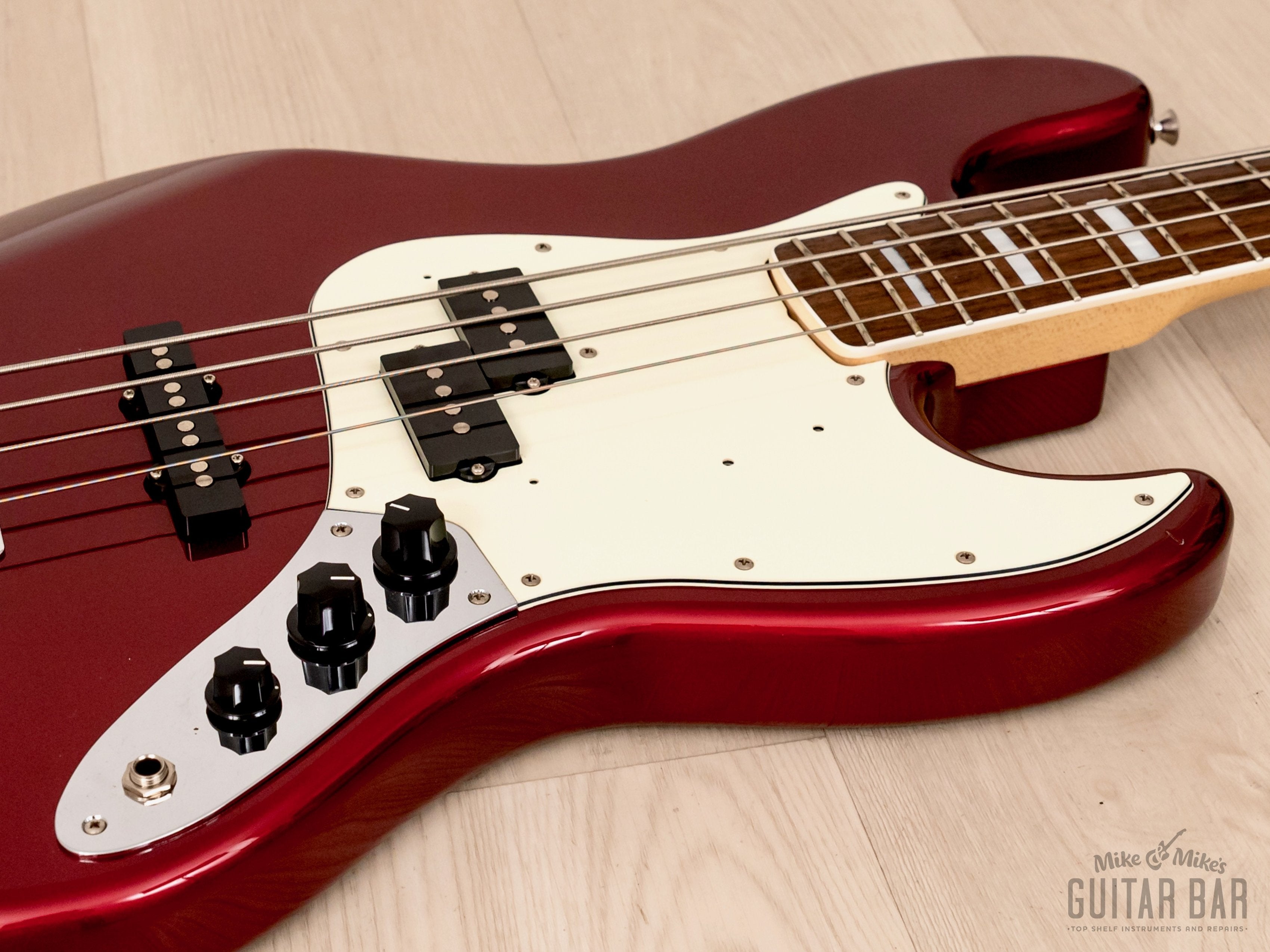2010 Fender Jazz Bass JB75-PJ Candy Apple Red w/ Blocks & Binding, Japan MIJ
