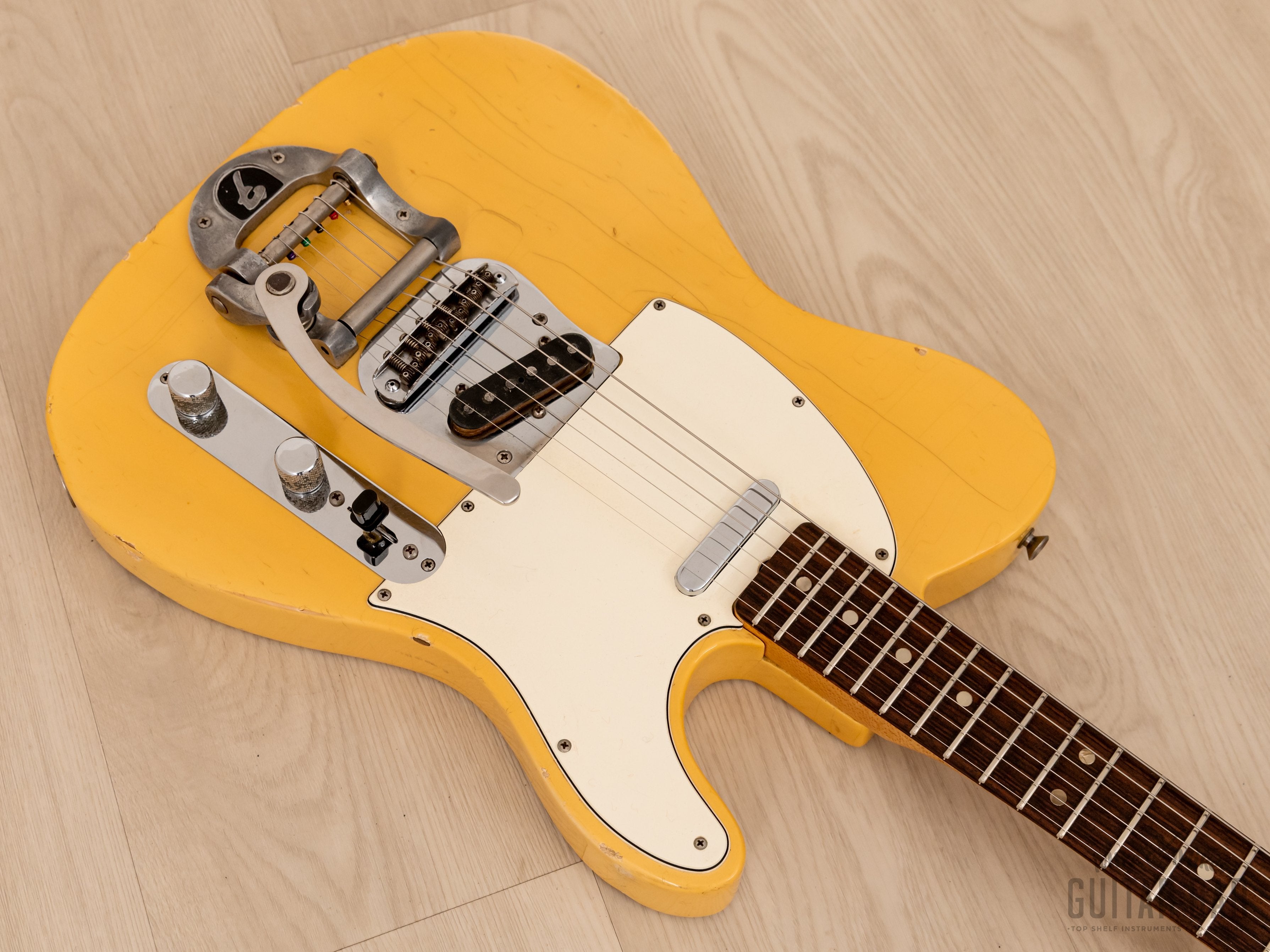 1968 Fender Telecaster Vintage Guitar Blonde Ash Body w/ Bigsby, Case