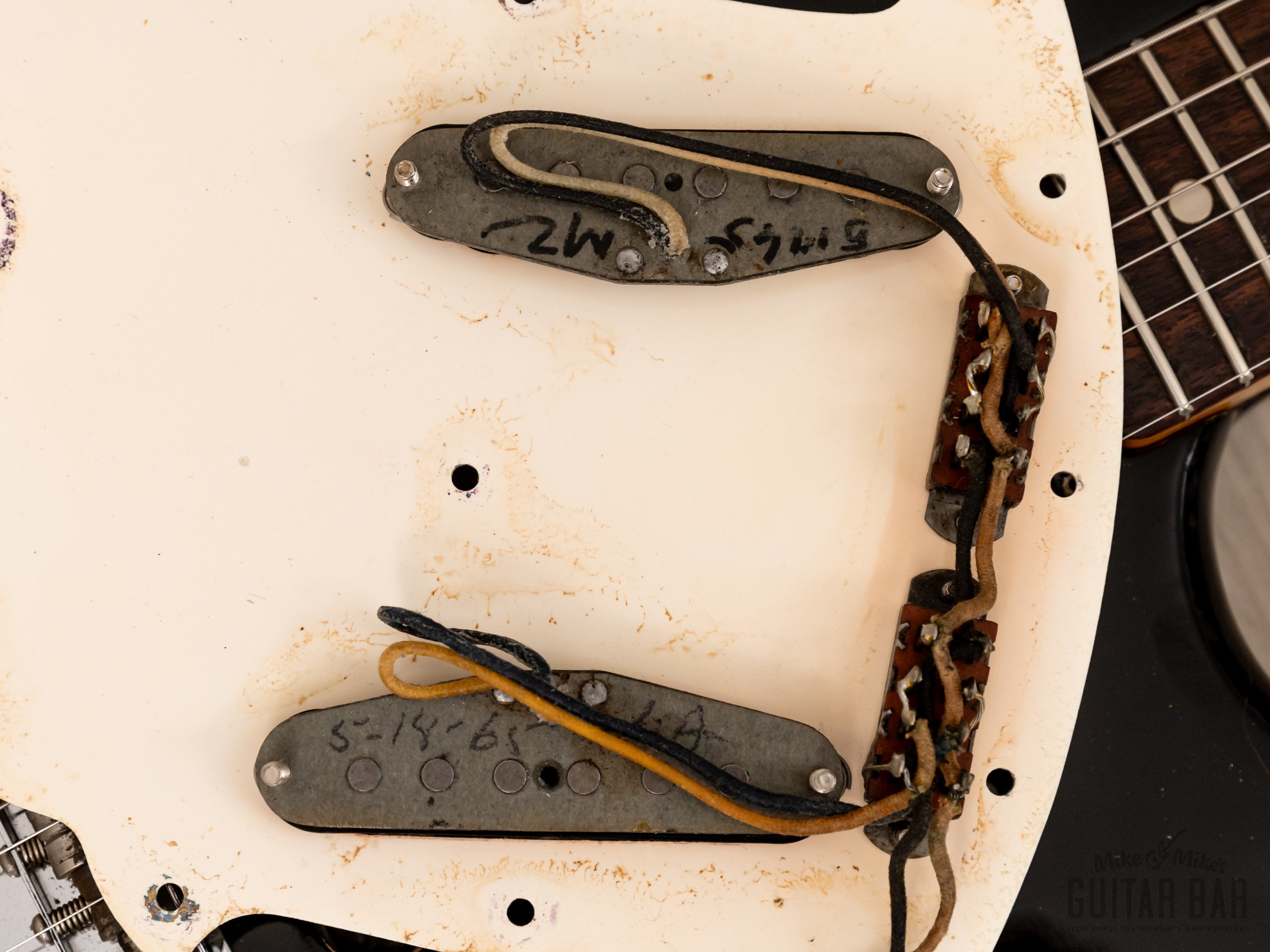 1965 Fender Mustang Vintage Offset Electric Guitar Black w/ Case