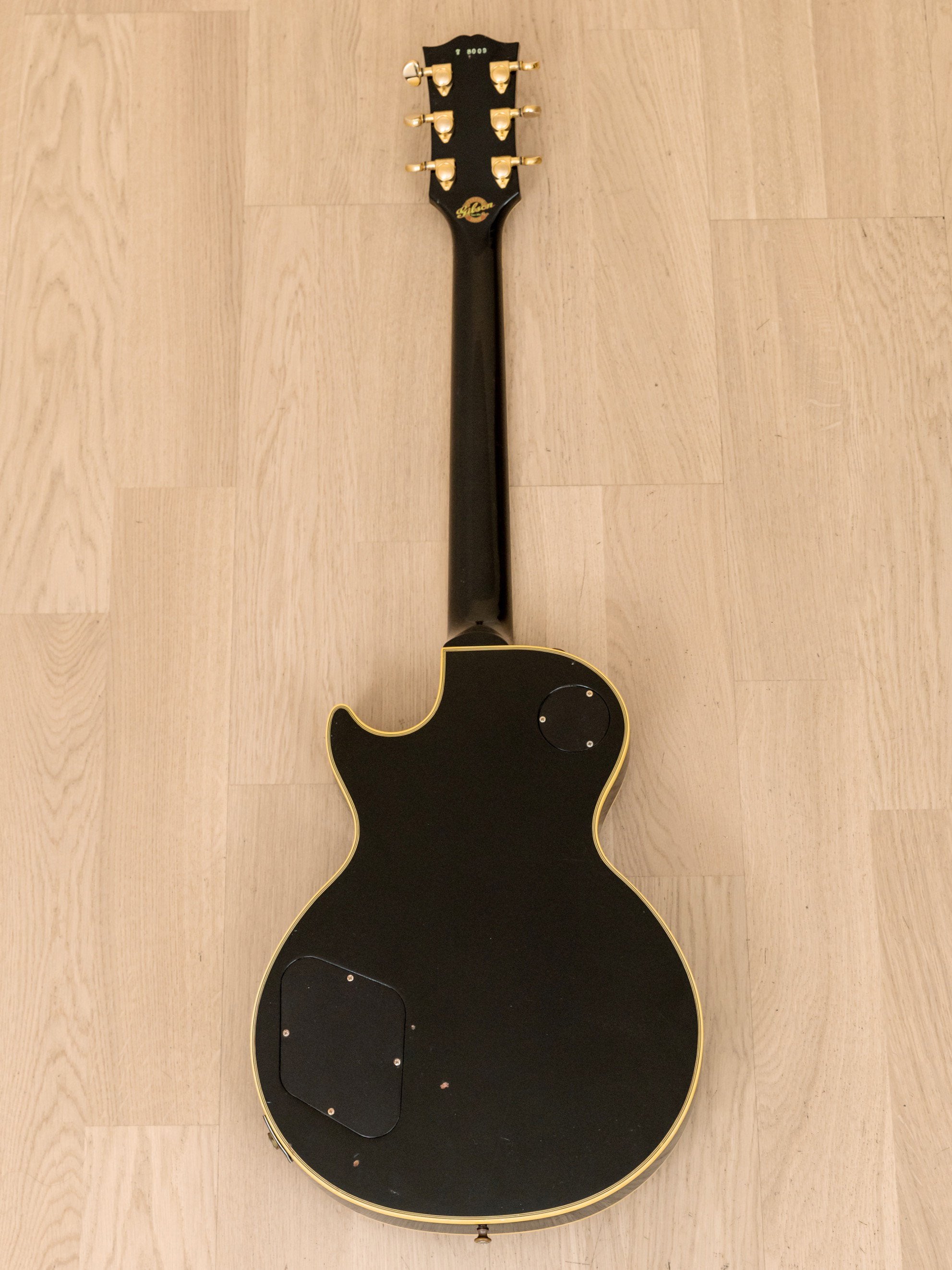 1994 Gibson Custom Shop Historic 1957 Les Paul Custom Mickey Baker 3 Pickup Black Beauty w/ Case