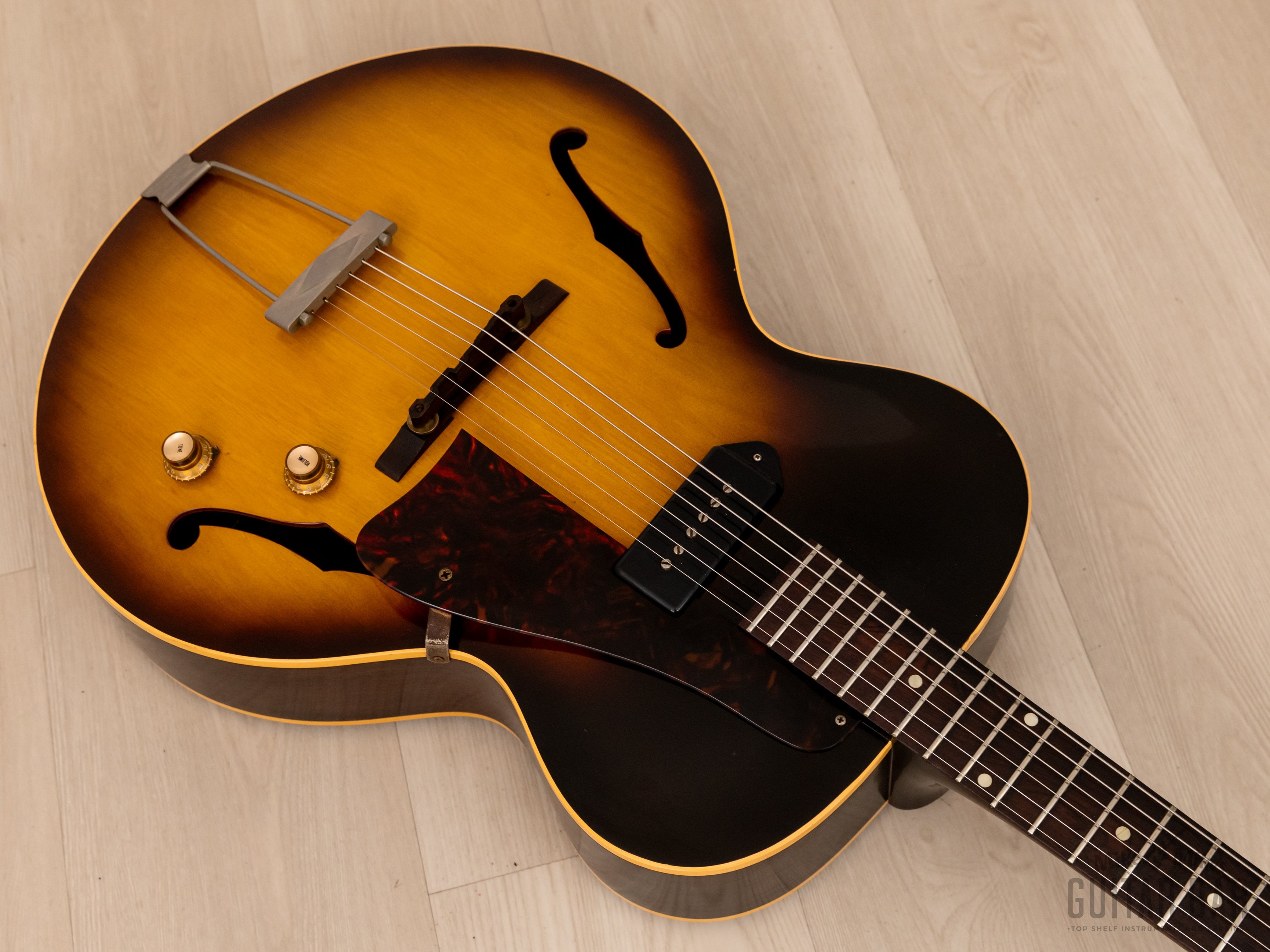 1962 Gibson ES-125 Vintage Archtop Guitar Sunburst 100% Original w/ P-90, Case