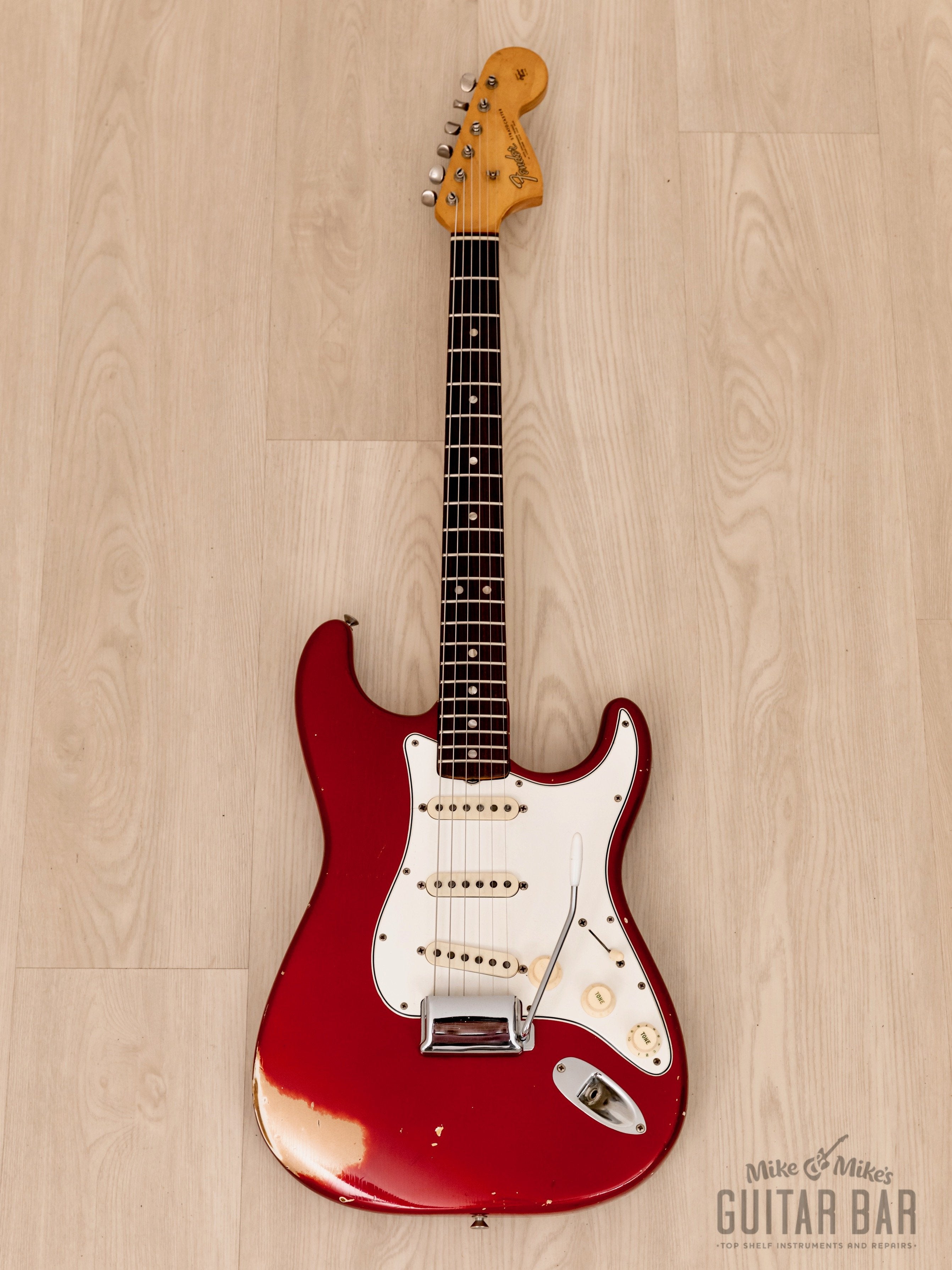 1966 Fender Stratocaster Vintage Guitar Candy Apple Red w/ Case
