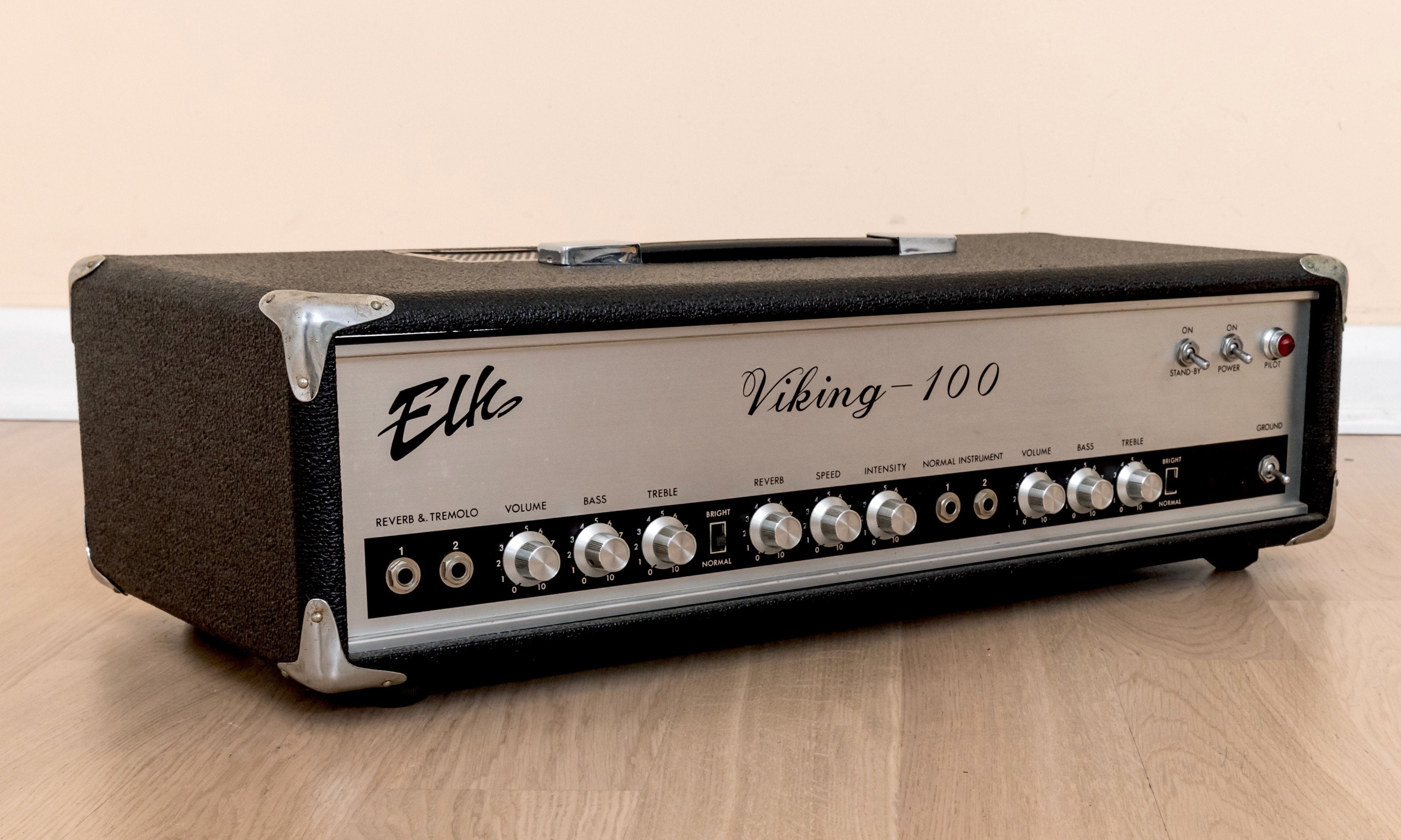 Elk Viking 100 Vintage Tube Guitar Amp Head w/ Reverb & Tremolo, EL34, Japan Miyuki