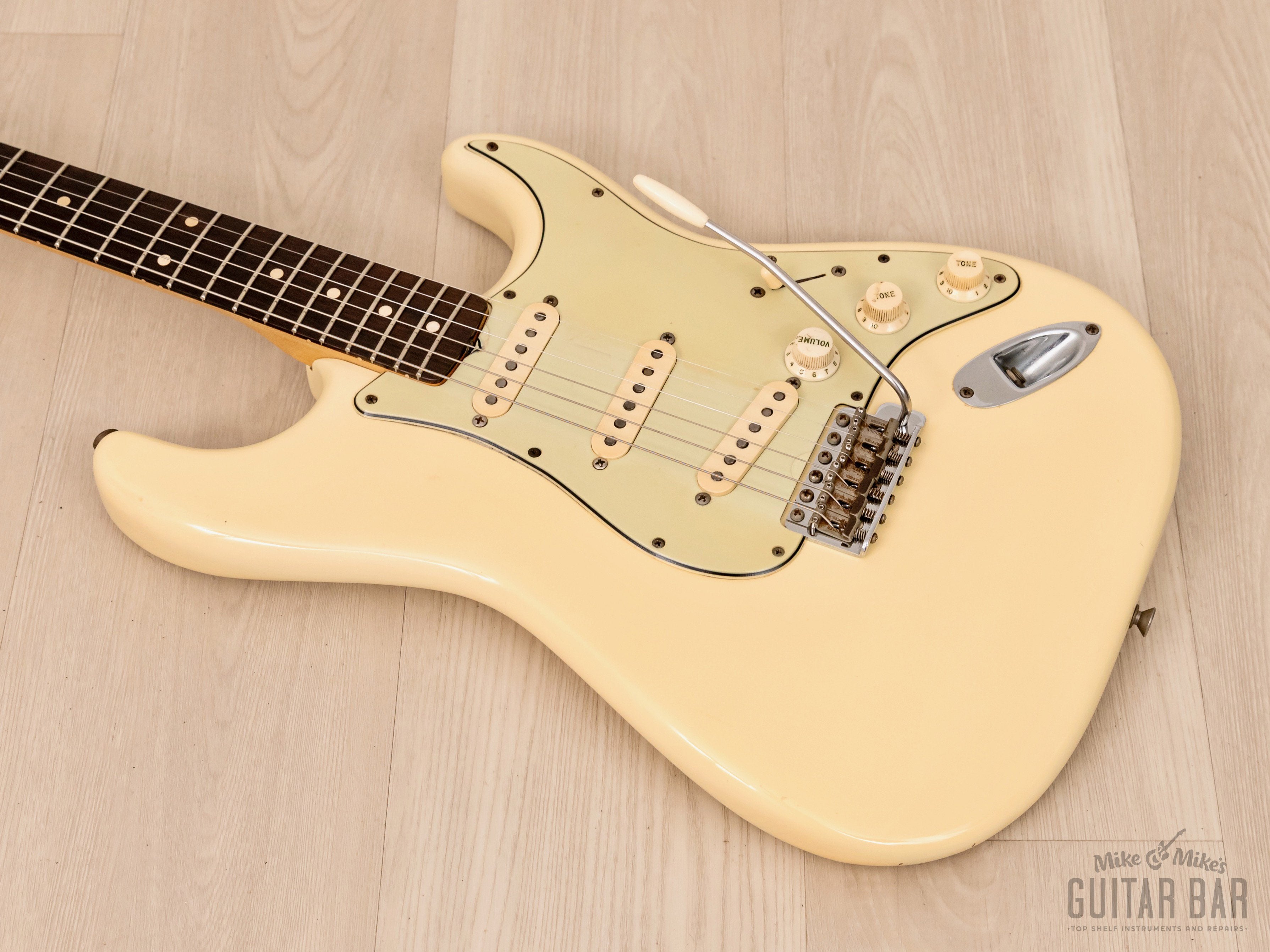 1961 Fender Stratocaster Vintage Pre-CBS Guitar Olympic White w/ Case