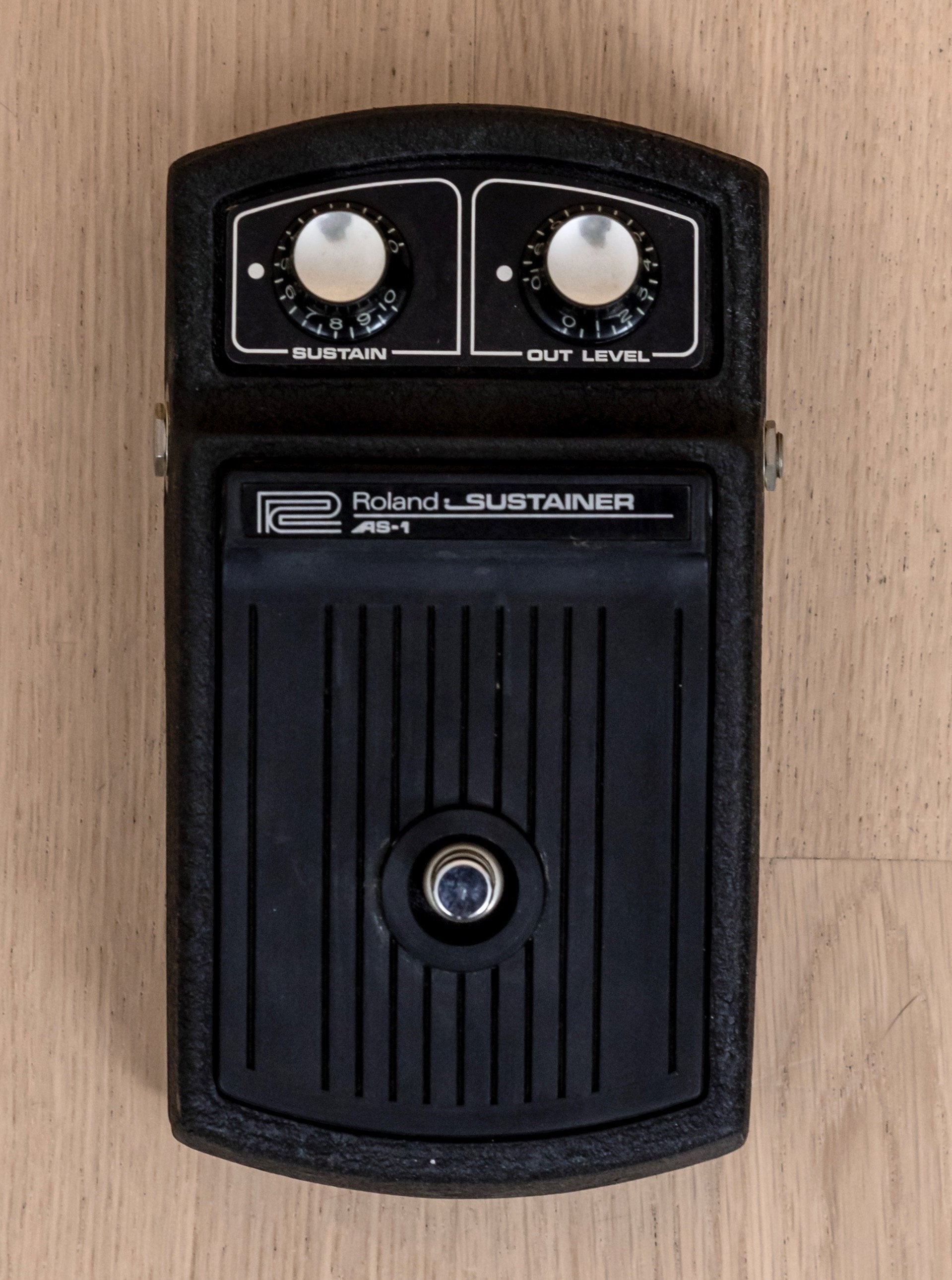 1975 Roland AS-1 Sustainer Vintage Guitar Effects Pedal, Compressor & Overdrive w/ Box, Japan