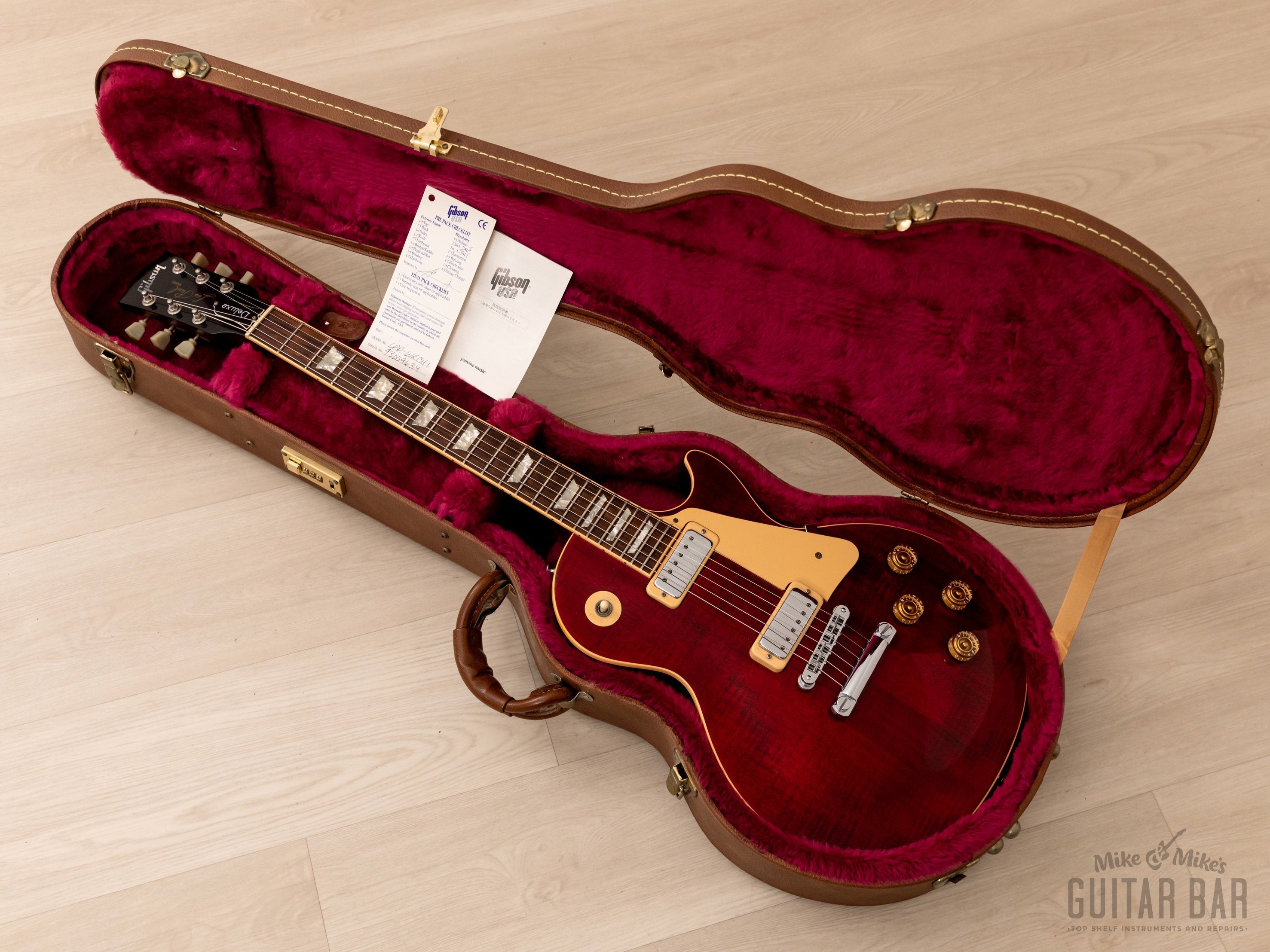 1999 Gibson Les Paul Deluxe Limited Edition Wine Red w/ Case & Hangtags, Yamano