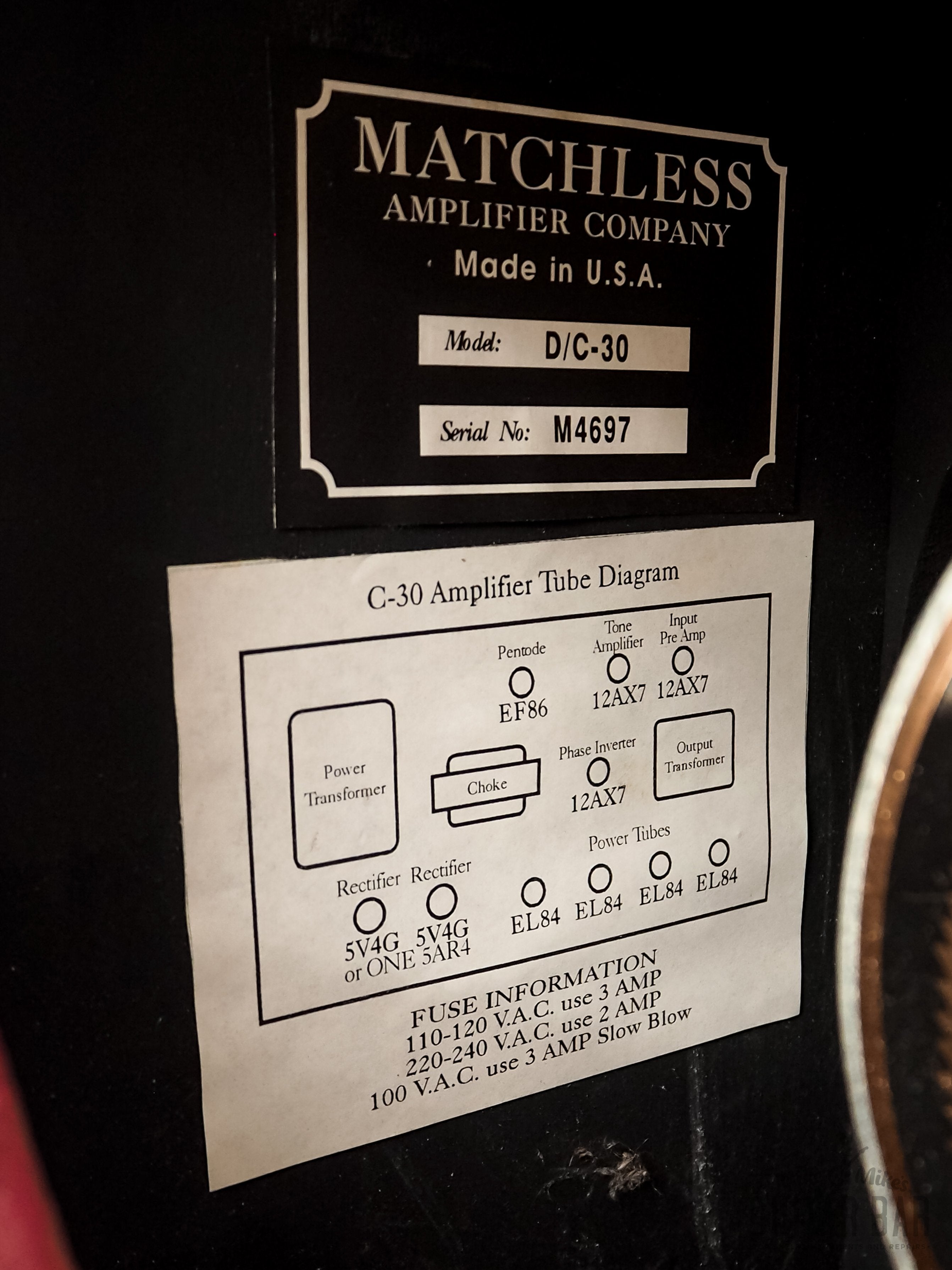 1996 Matchless DC-30 Sampson Era 2x12 Boutique Tube Amp w/ Flight Case