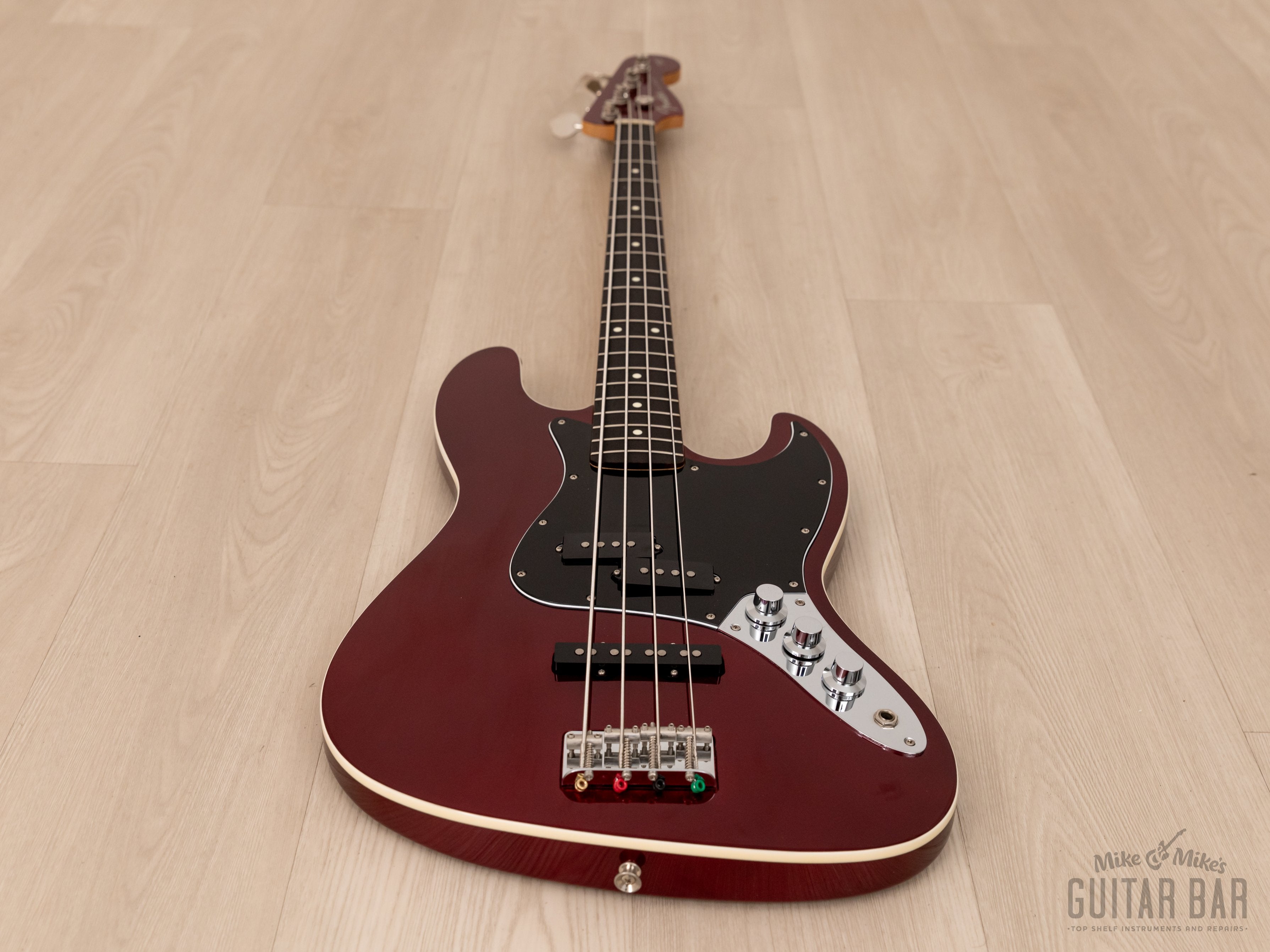 2017 Fender Aerodyne Jazz Bass PJ Electric Bass Guitar Candy Apple Red, Japan MIJ