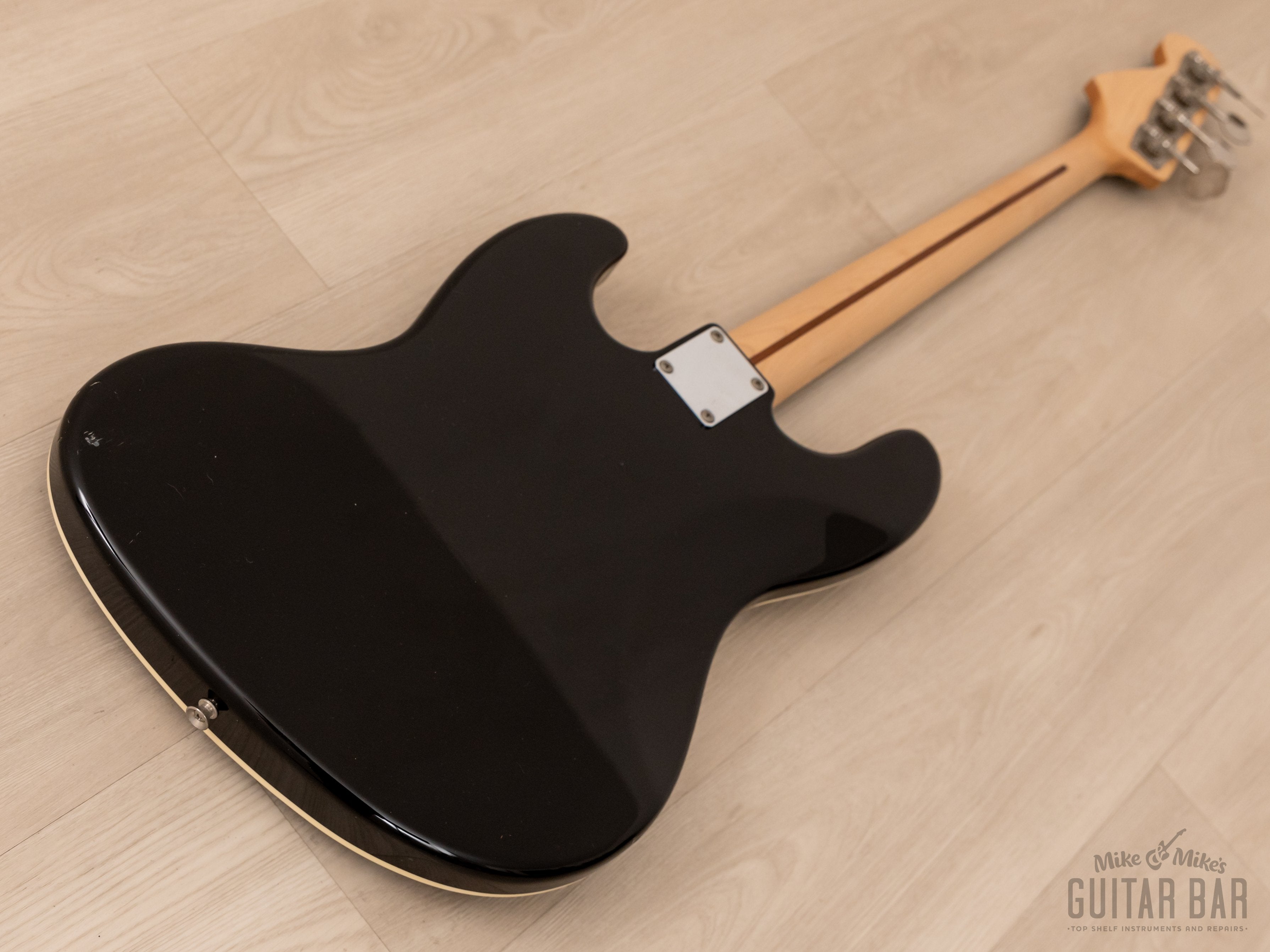 2012 Fender Aerodyne Jazz Bass Black w/ Dimarzio Model J Pickups, Japan MIJ