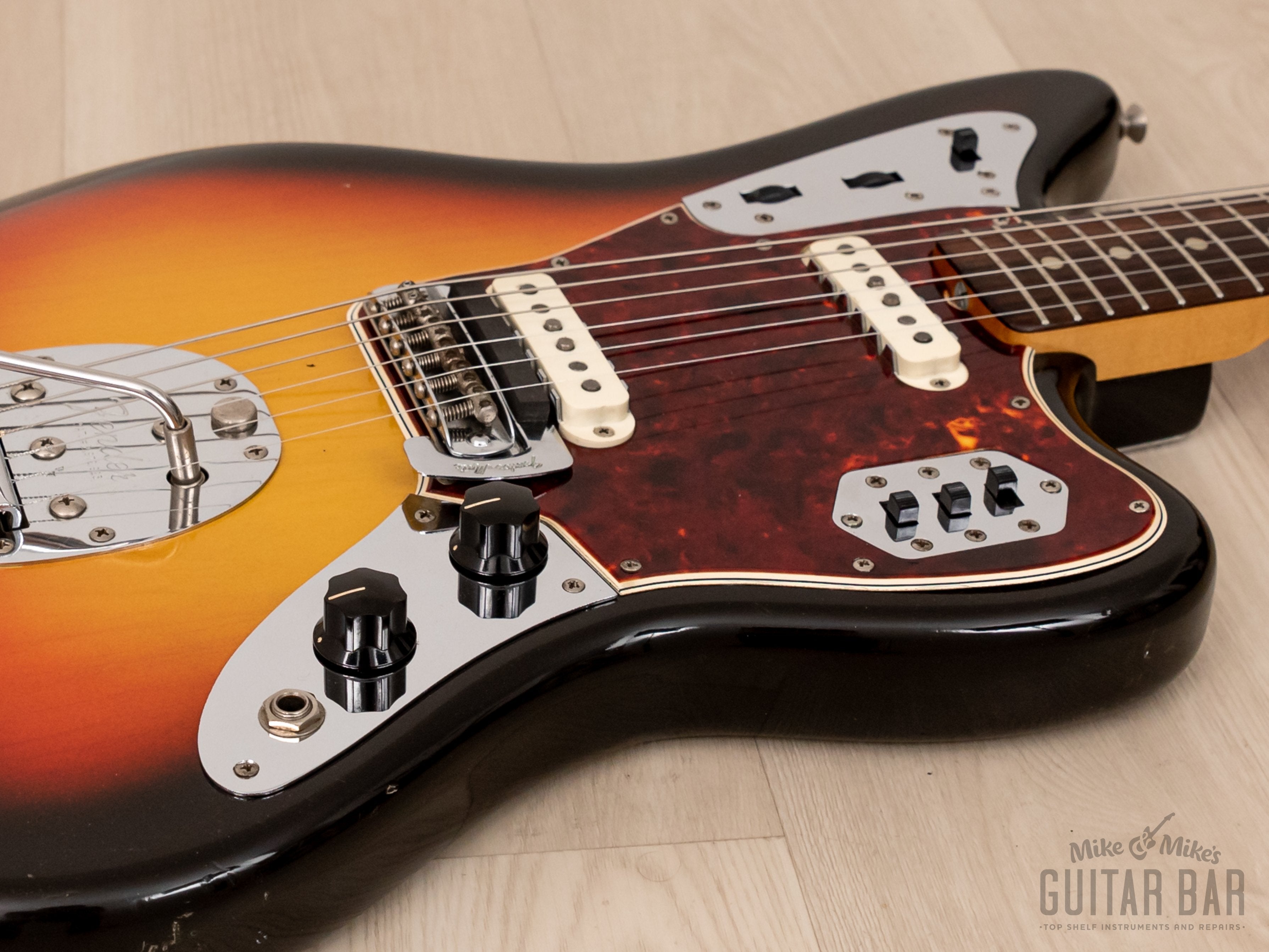 1965 Fender Jaguar Vintage Offset Guitar Sunburst, Collector Grade w/ Case