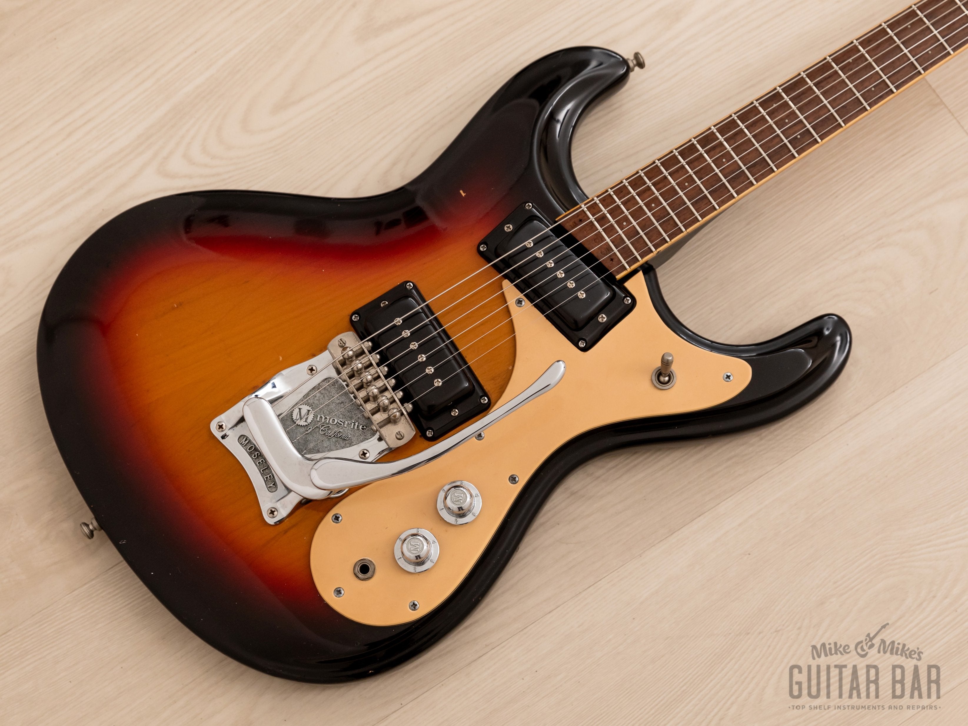 1978 Mosrite Ventures Model Vintage Guitar Sunburst w/ Moseley, Case