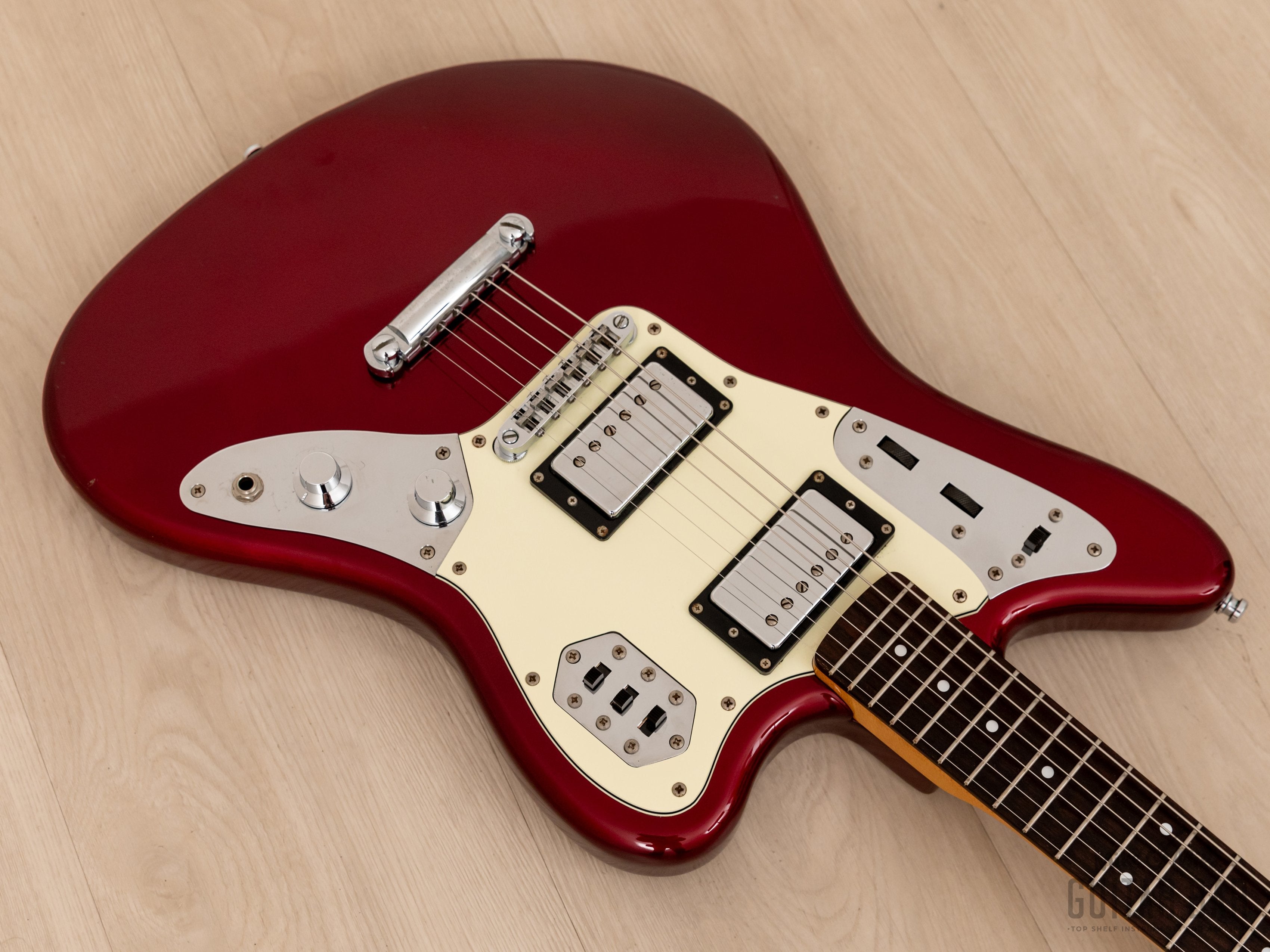 2004 Fender Jaguar Special HH JGS-78 Offset Electric Guitar Candy Apple Red, Japan CIJ