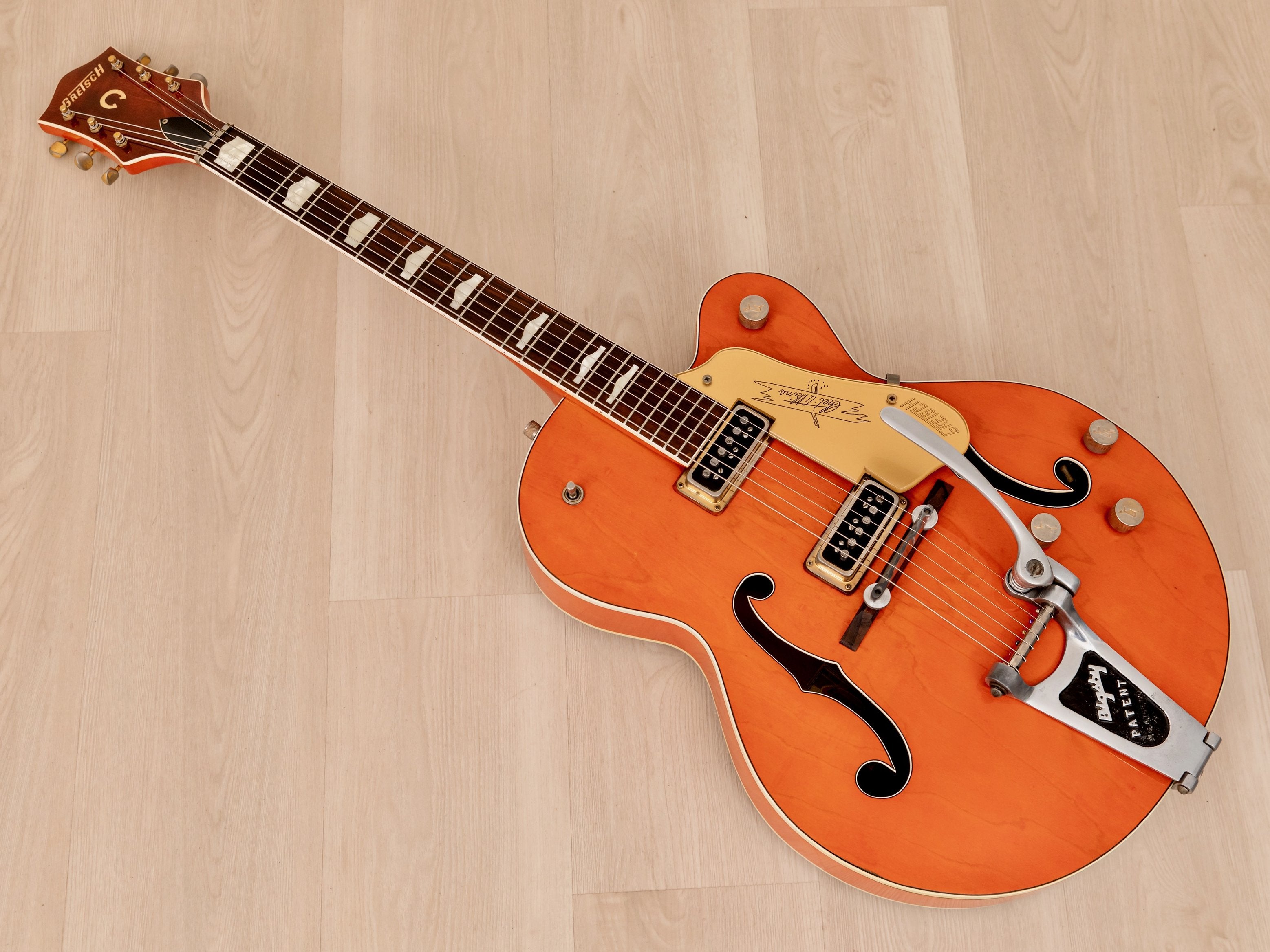 1957 Gretsch 6120 Chet Atkins Vintage Guitar Western Orange 100% Original, DynaSonics & Cowboy Case