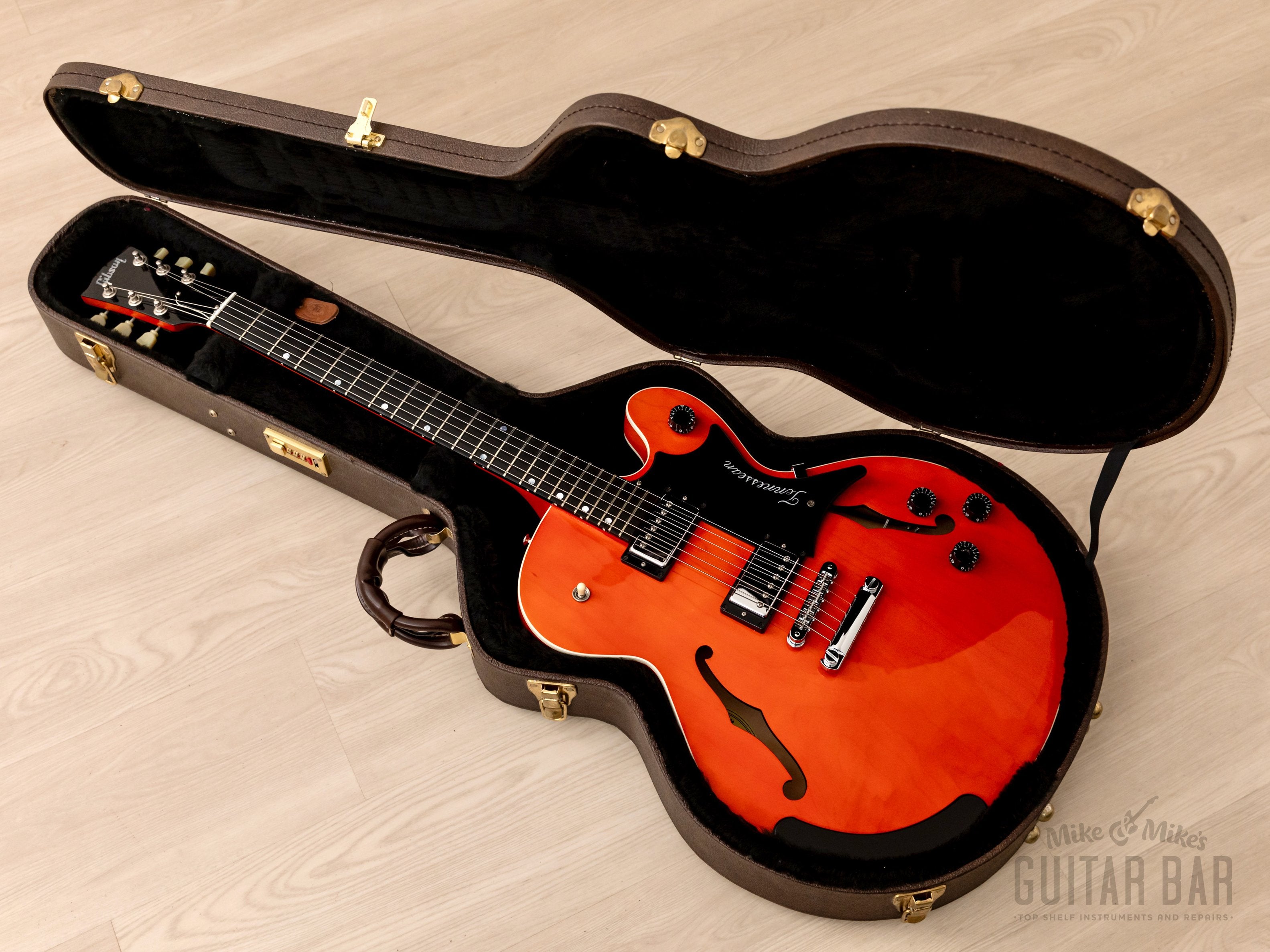 2003 Gibson Chet Atkins Tennessean Semi-Hollow Guitar Orange Sunrise Near-Mint w/ Case