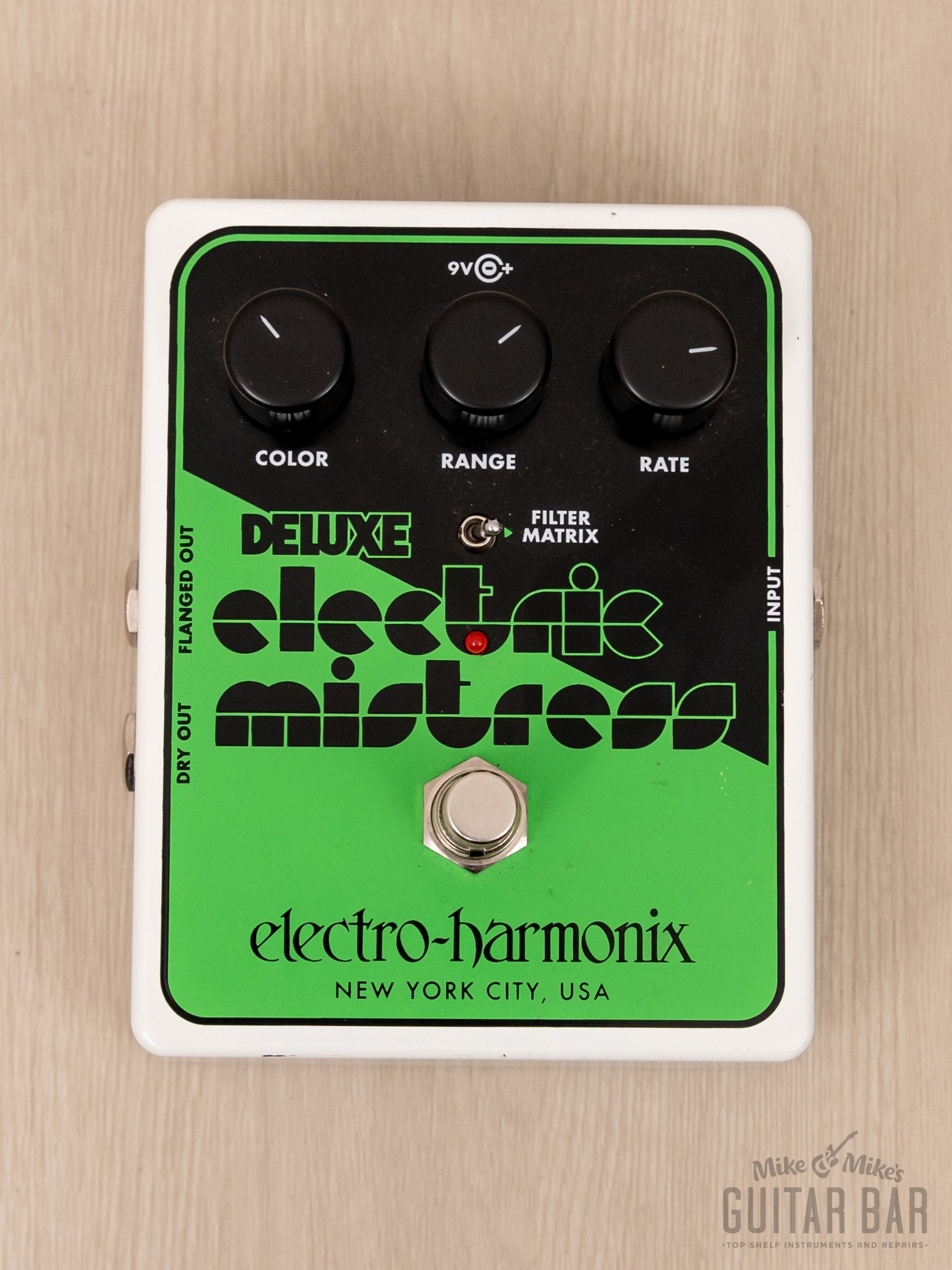Electro Harmonix Deluxe Electric Mistress Flanger/Filter Matrix Guitar Effects Pedal w/ Box, Power Supply