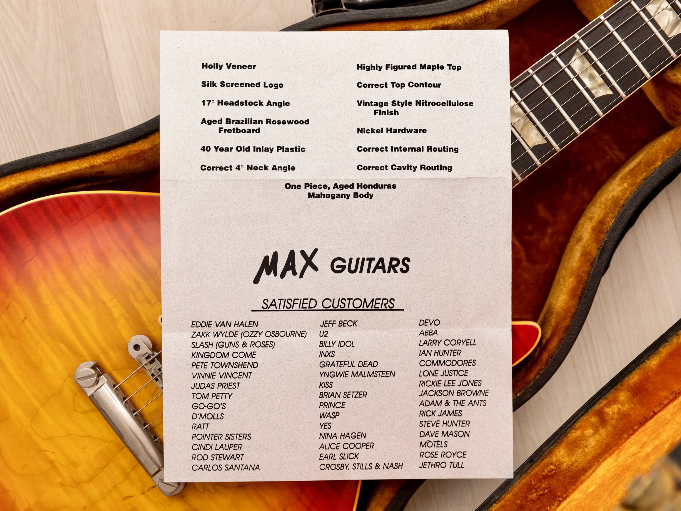 1952 Gibson Les Paul Standard MAX '59 Burst Conversion Vintage Guitar w/ Case, Signed Paperwork