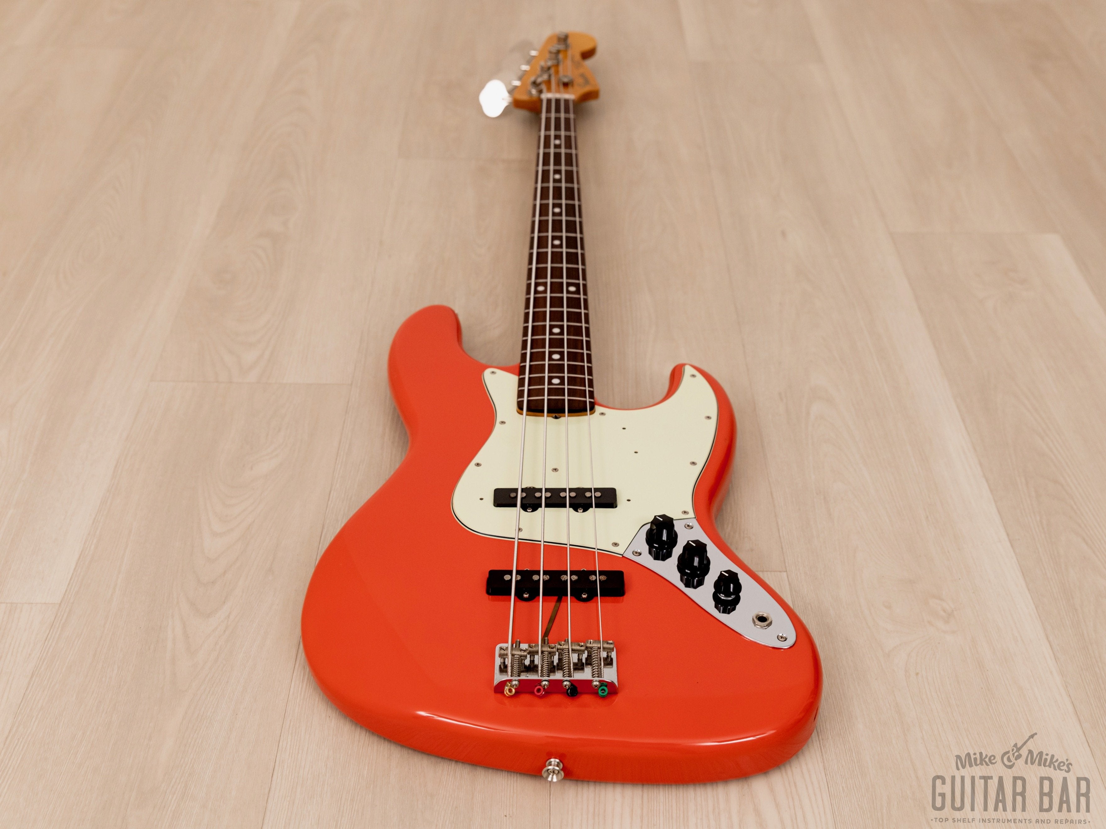 2002 Fender Jazz Bass ‘62 Vintage Reissue JB62-75US Fiesta Red w/ USA Pickups, Japan CIJ