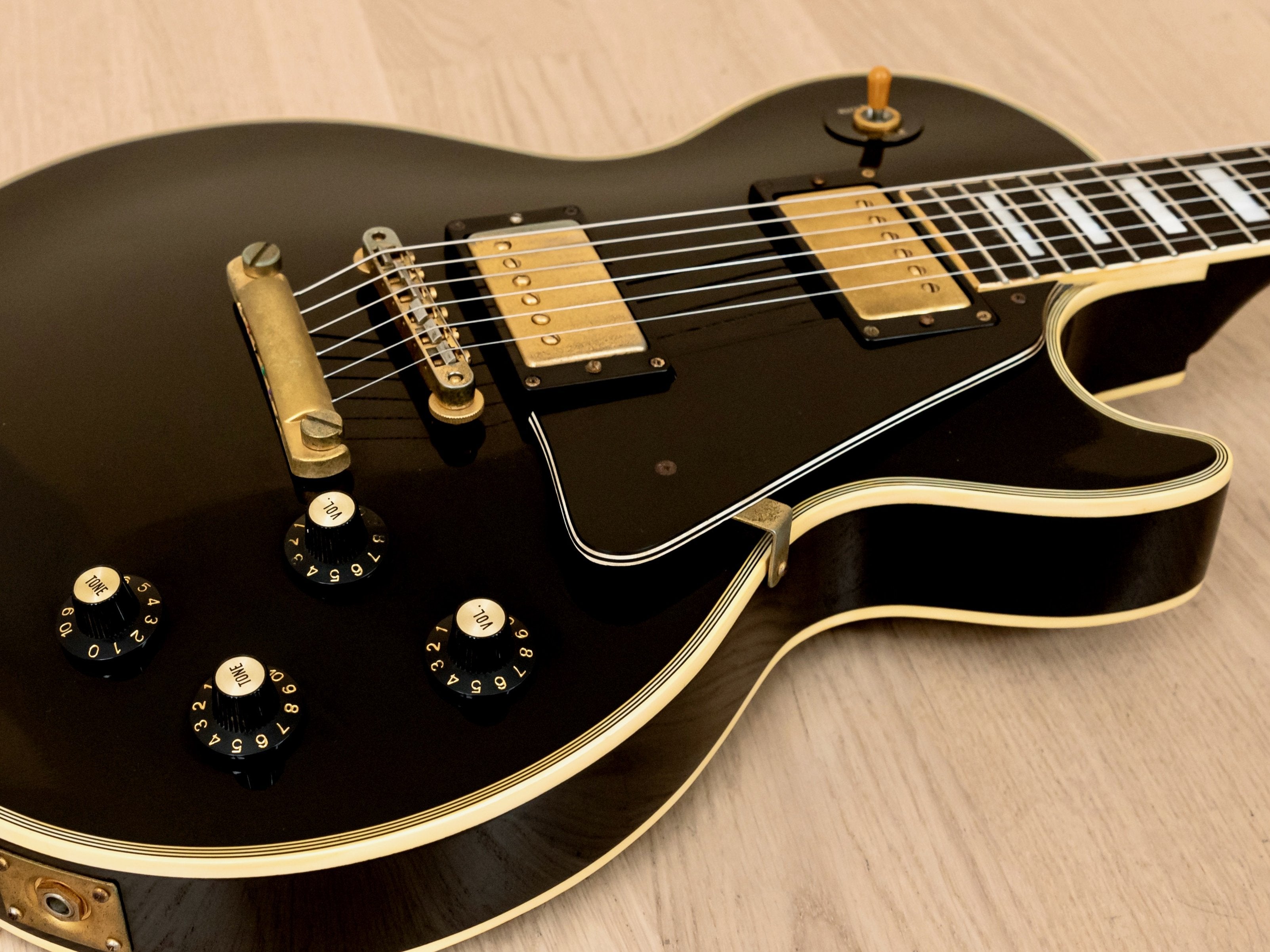1979 Yamaha LP-800C Lord Player Custom Black Beauty Vintage Guitar Ebony Japan, Matsumoku
