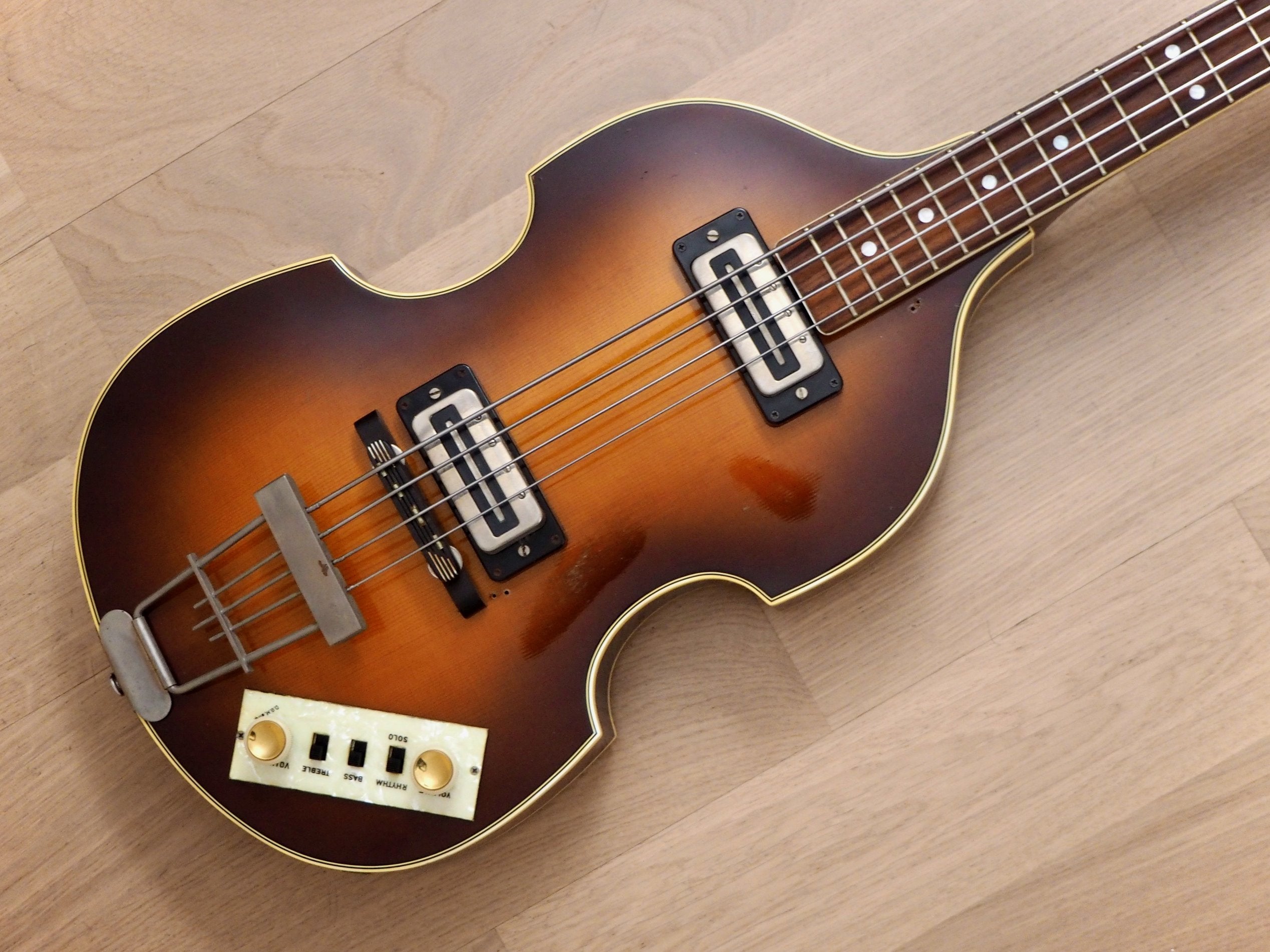 1979 Hofner 500/1 Beatle Bass Vintage Violin Bass w/ Blade Pickups, Case