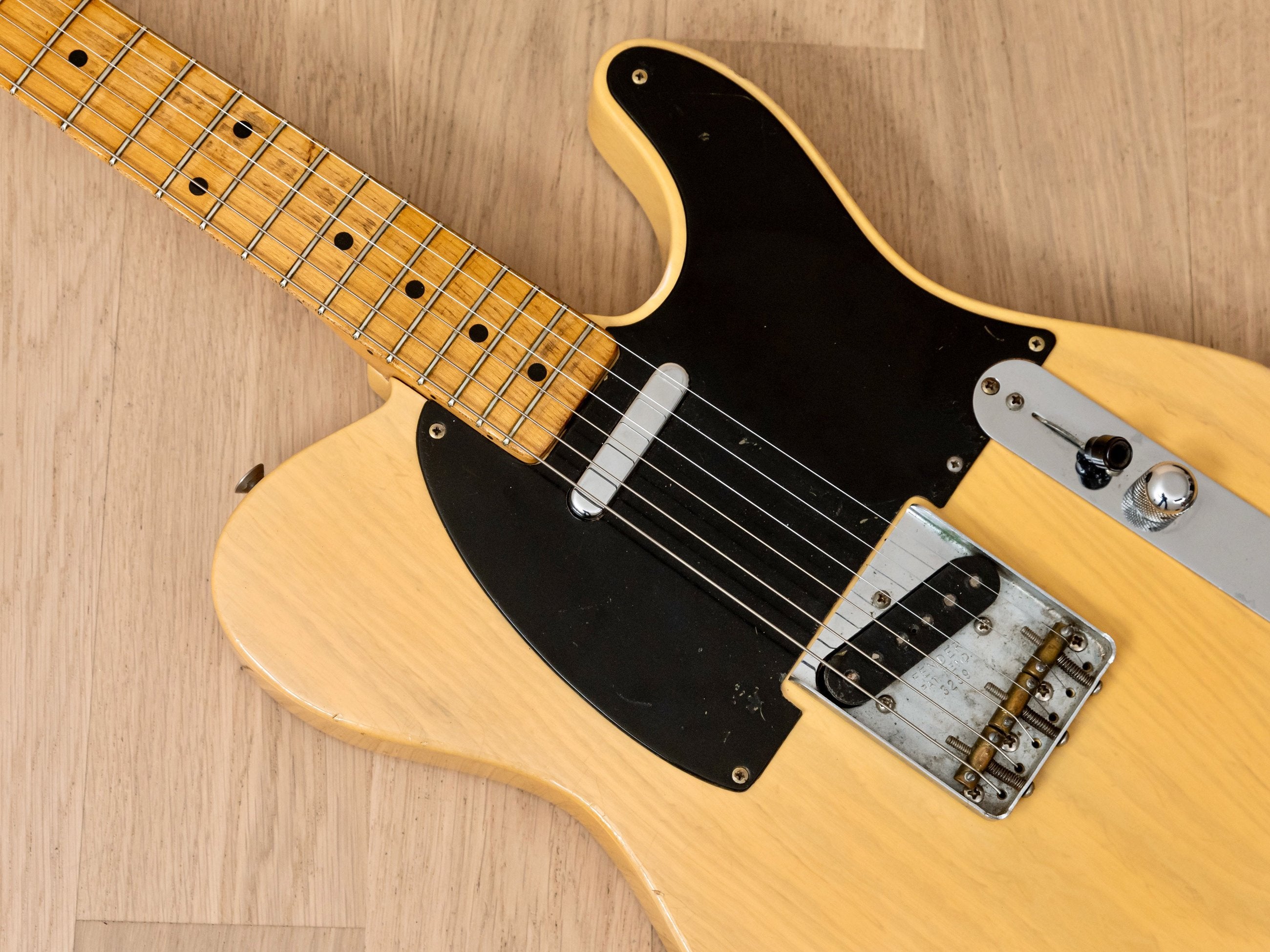 1954 Fender Telecaster Vintage Electric Guitar Blackguard w/ Tweed Case