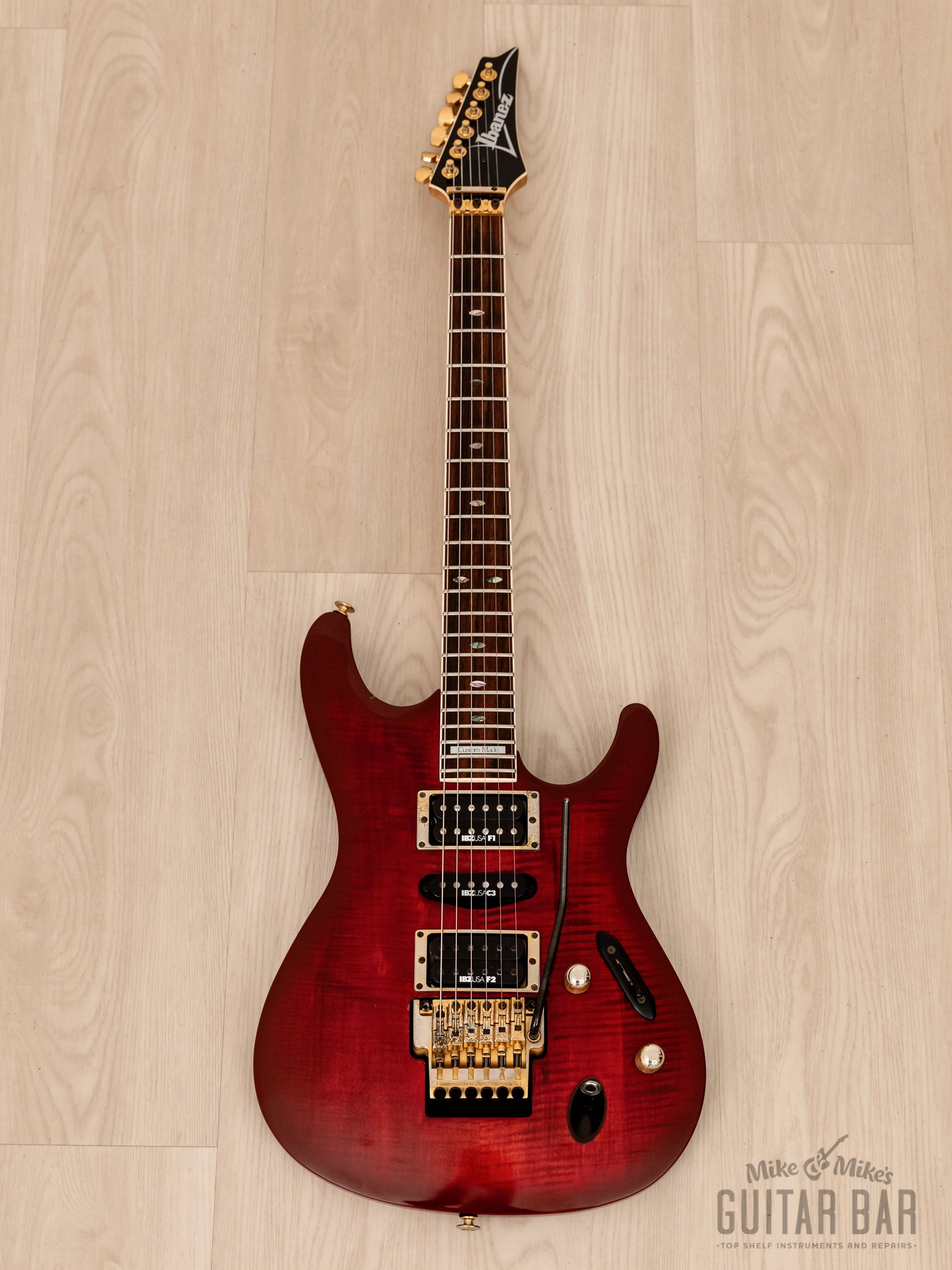 1993 Ibanez S540FM S Series Electric Guitar HSH Cherry Wine, Japan