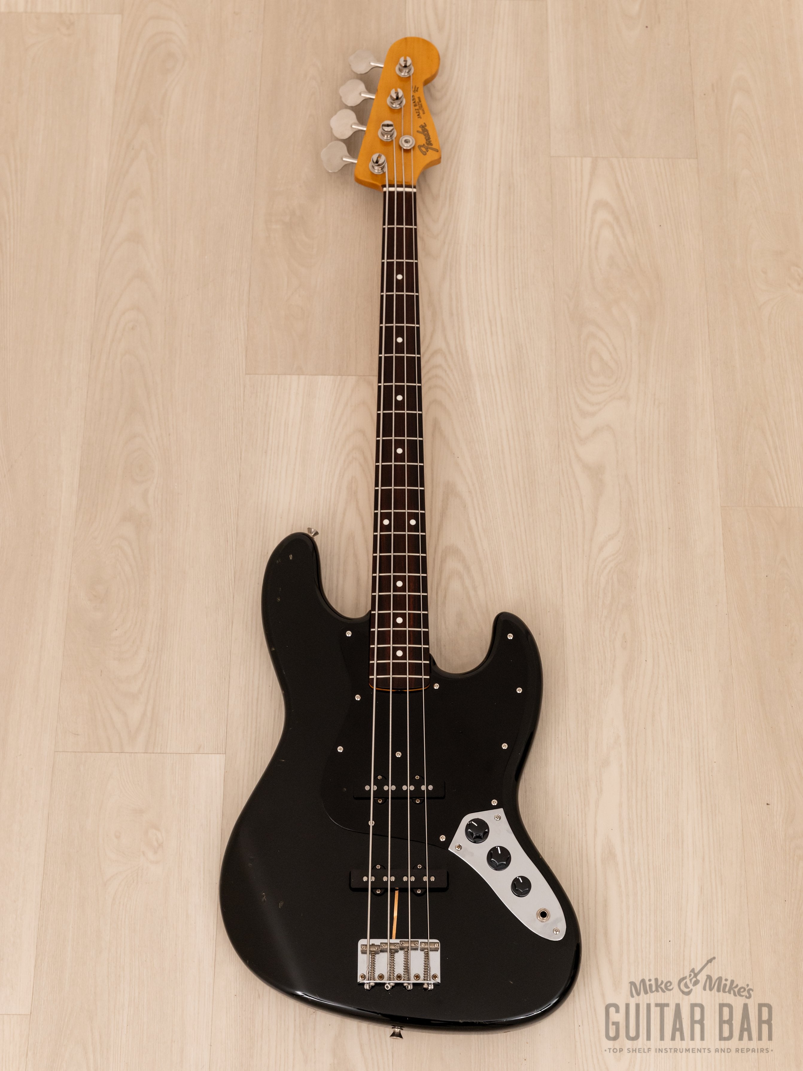 1997 Fender Jazz Bass ‘62 Vintage Reissue JB62-75US Black w/ USA Pickups, Japan CIJ